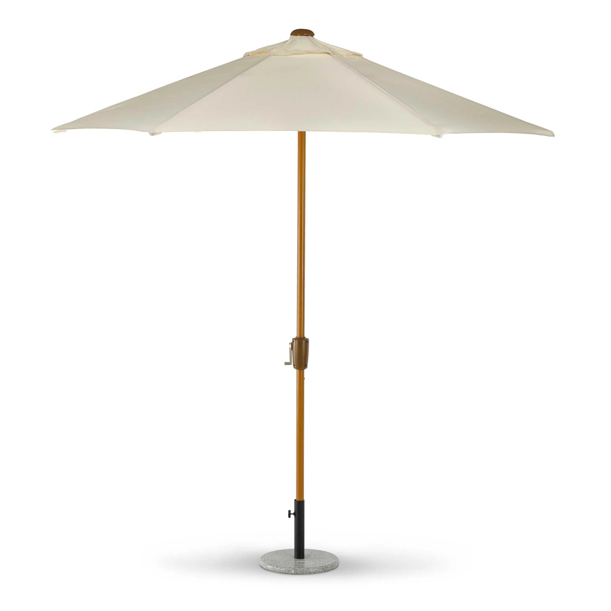 2.5m Wood-Look Aluminium Parasol - Image 4