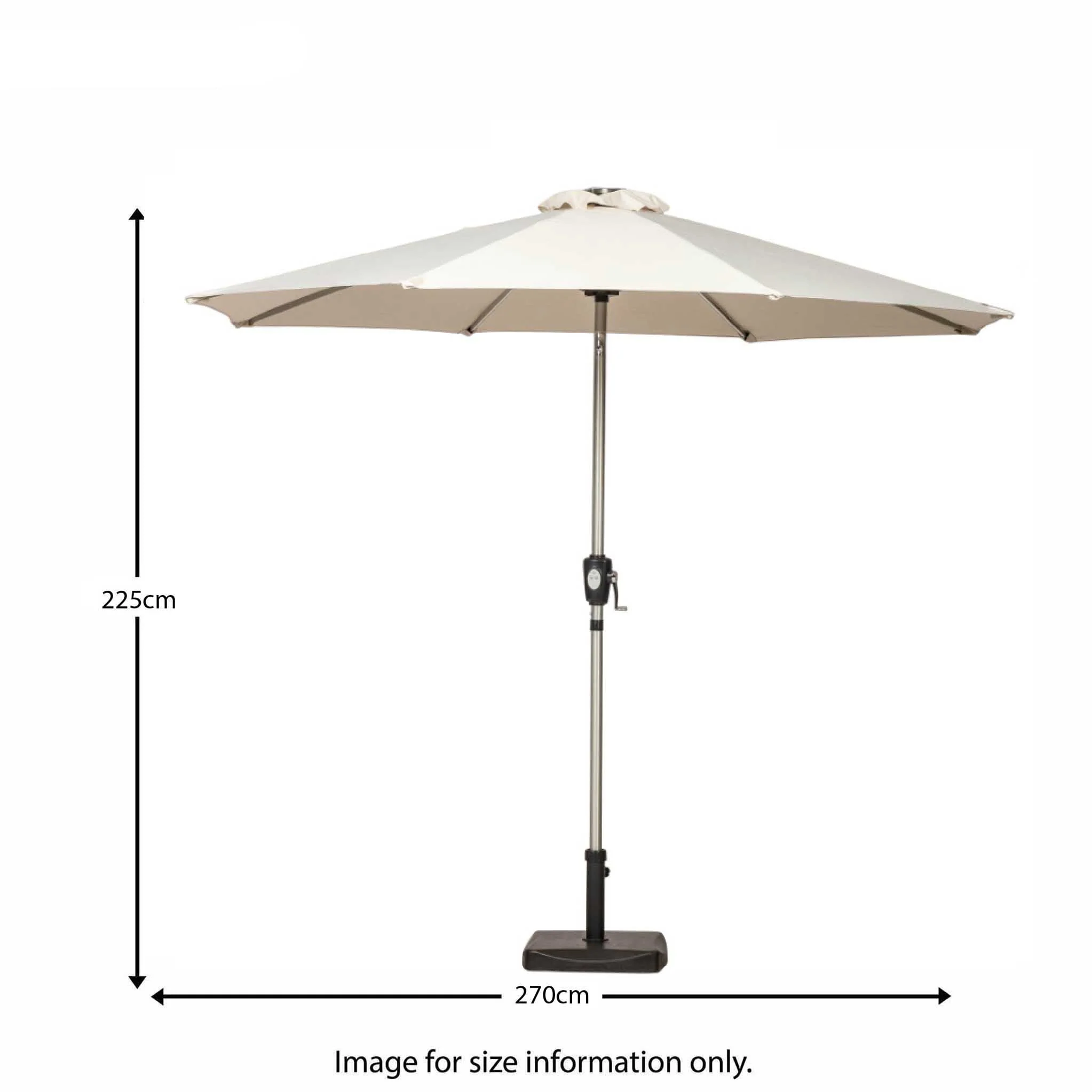 2.7m LED Lit Parasol - Image 27