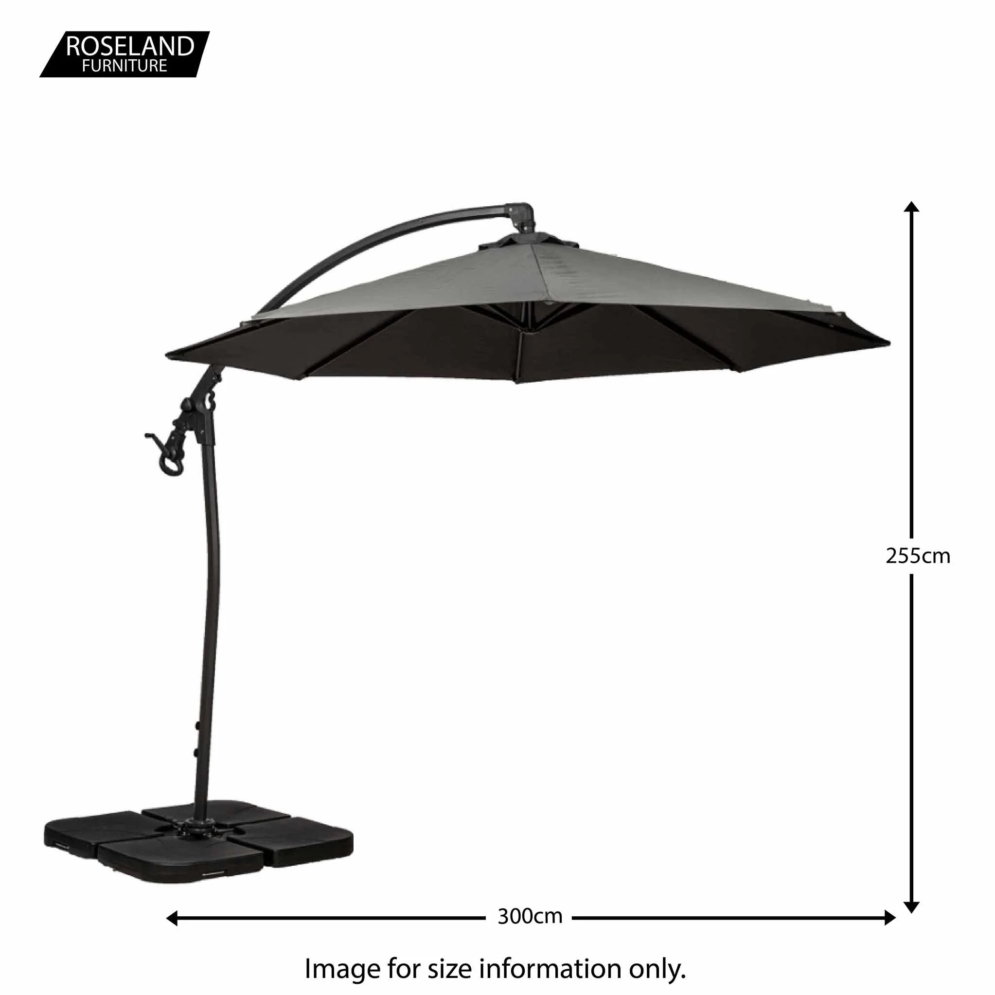 3m Deluxe Pedal Operated Cantilever Parasol - Image 23