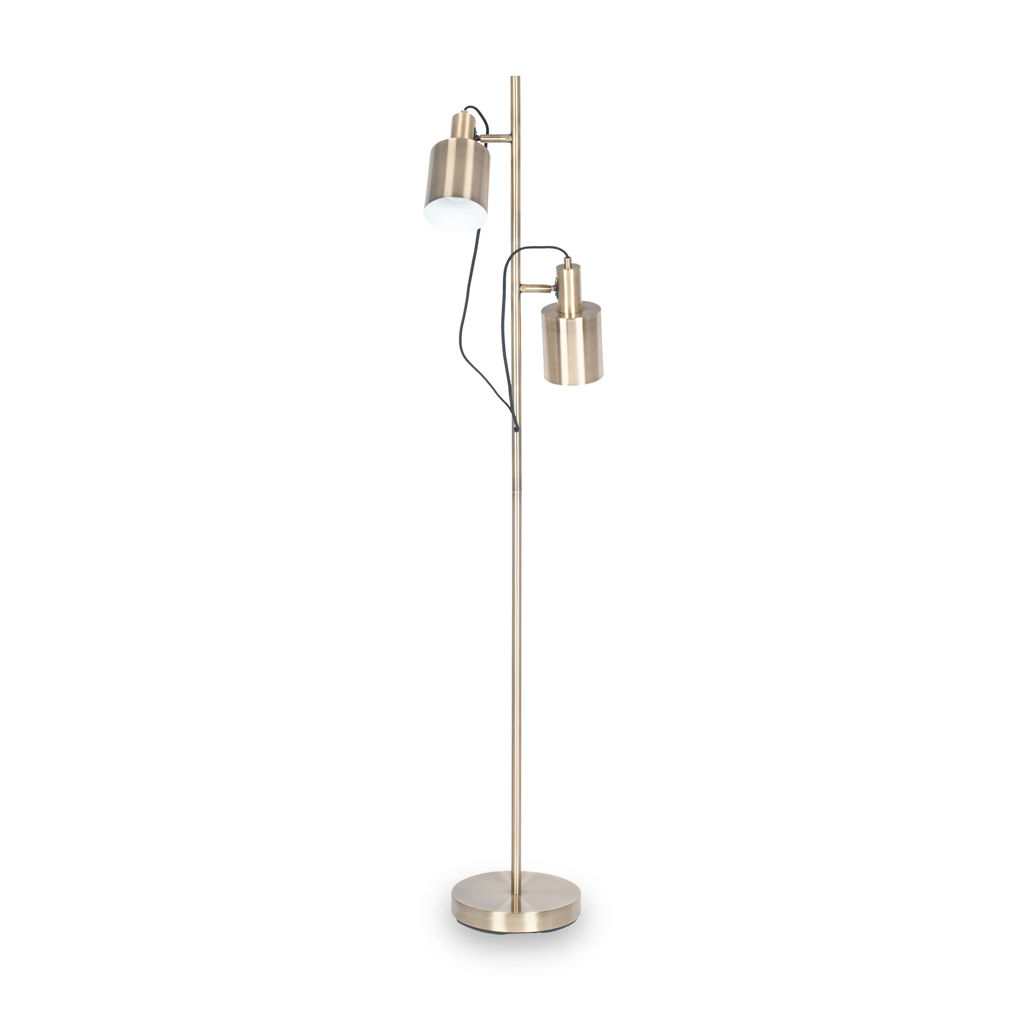 Aaron Antique Brass Metal Task Floor Lamp - Image 3