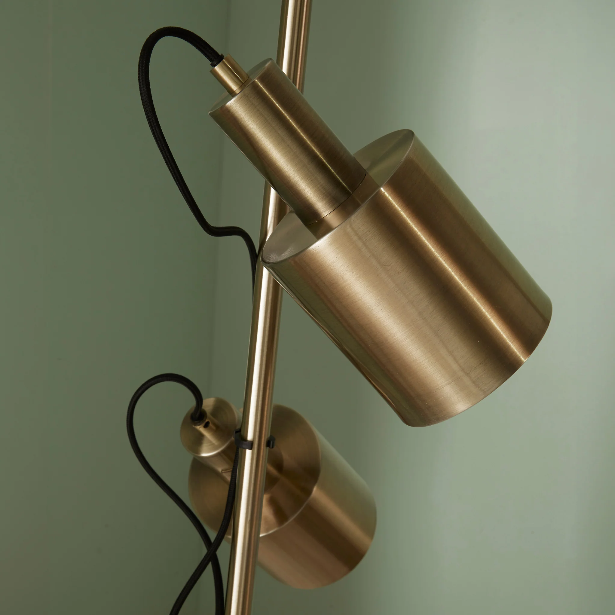 Aaron Antique Brass Metal Task Floor Lamp - Image 4