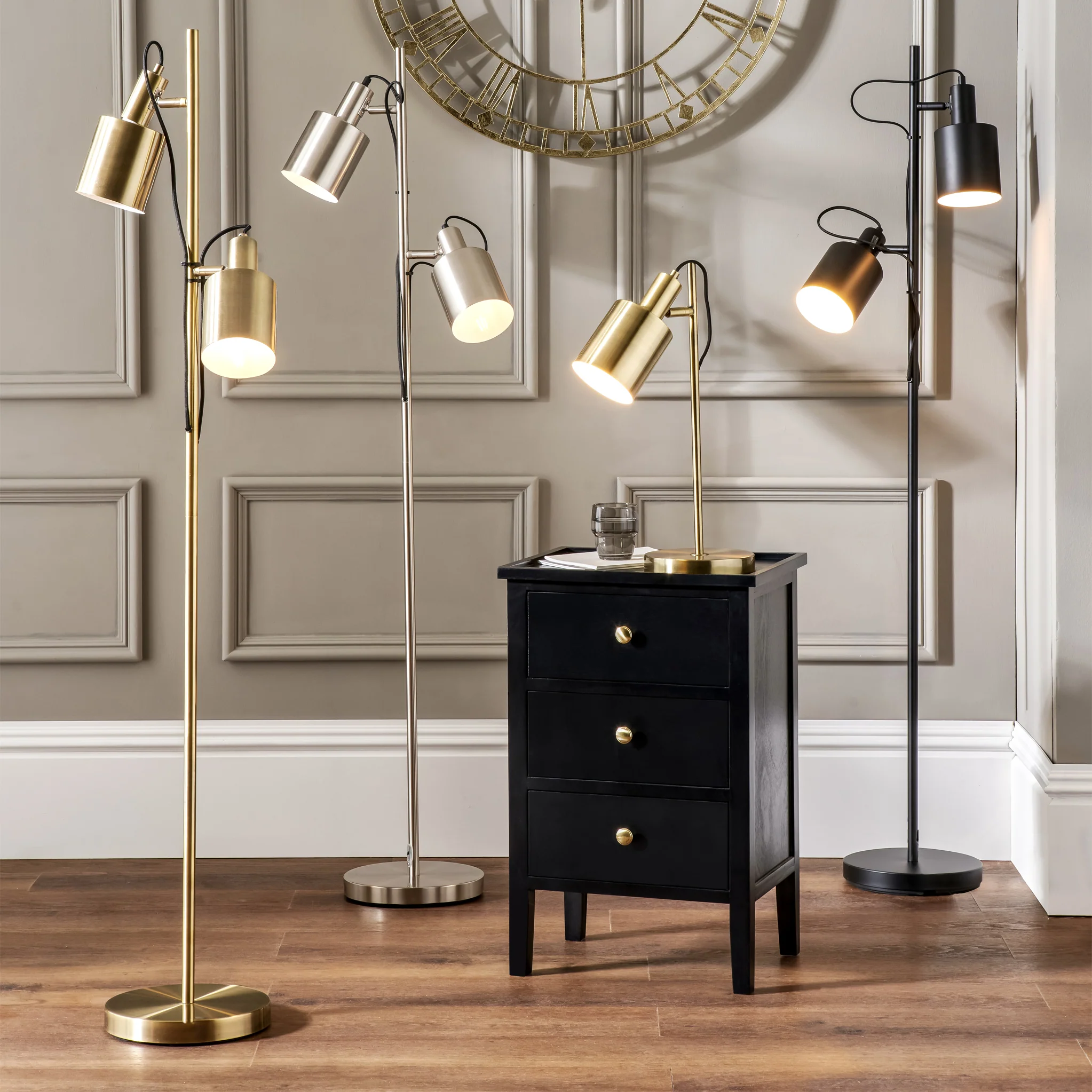 Aaron Black Metal Task Floor Lamp - Image 8