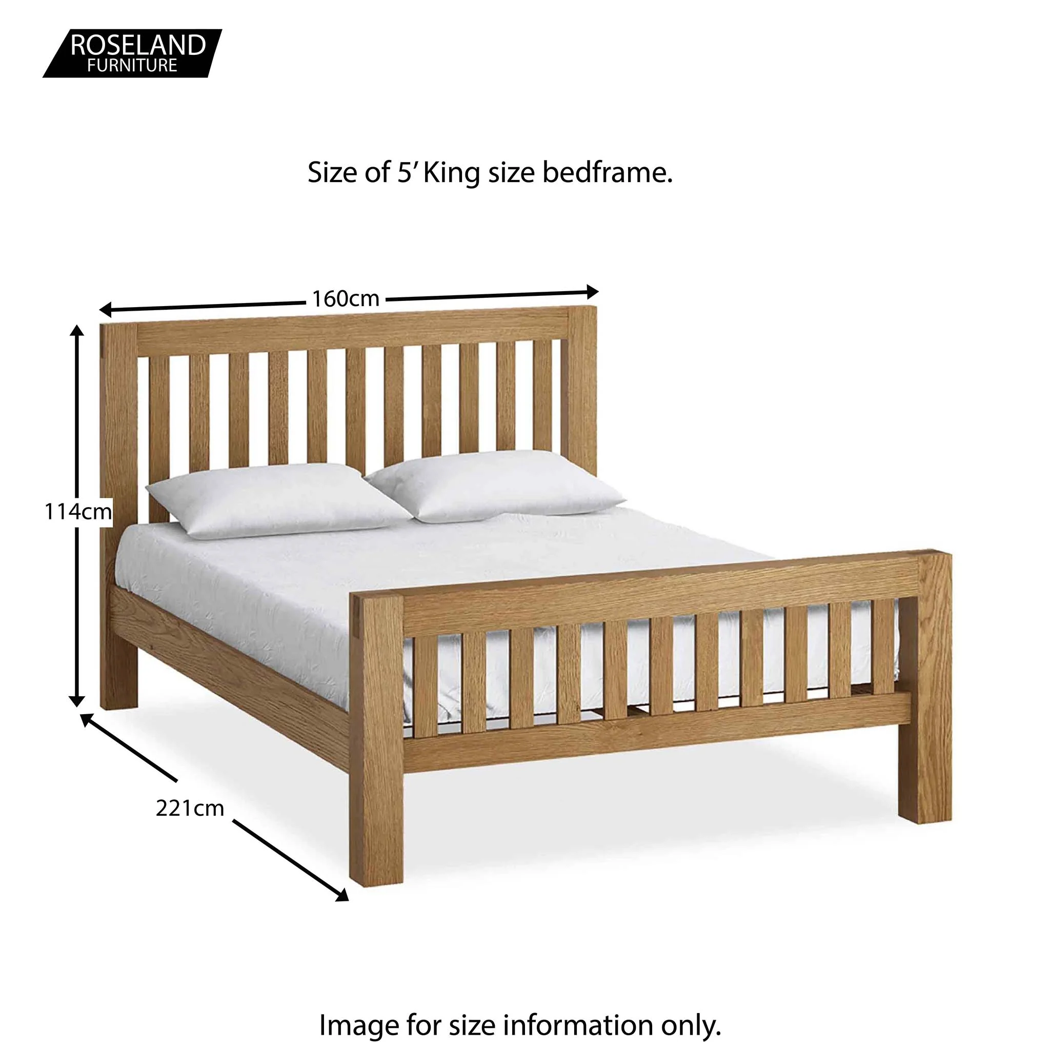 Abbey Grande Oak Bed Frame - Image 17
