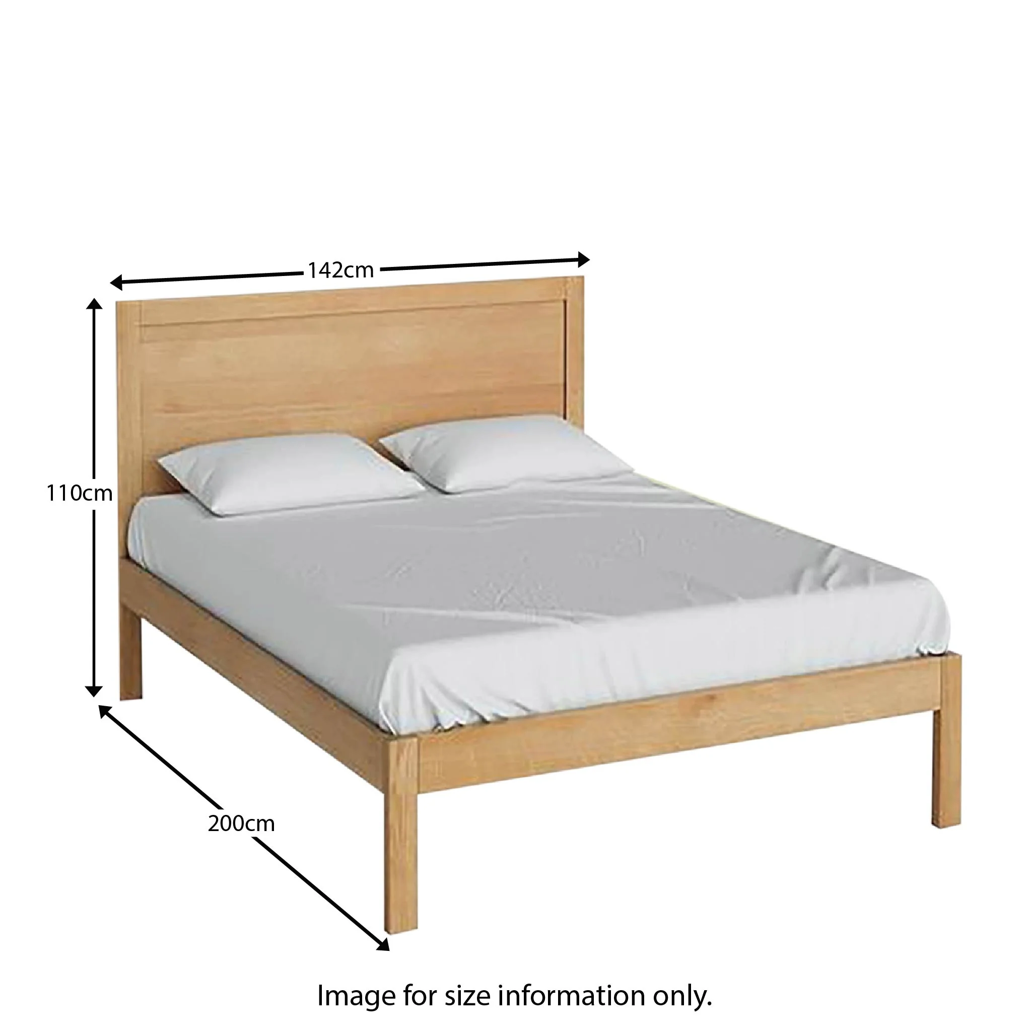 Abbey Waxed / Surrey Oak Bed Frames - Image 4