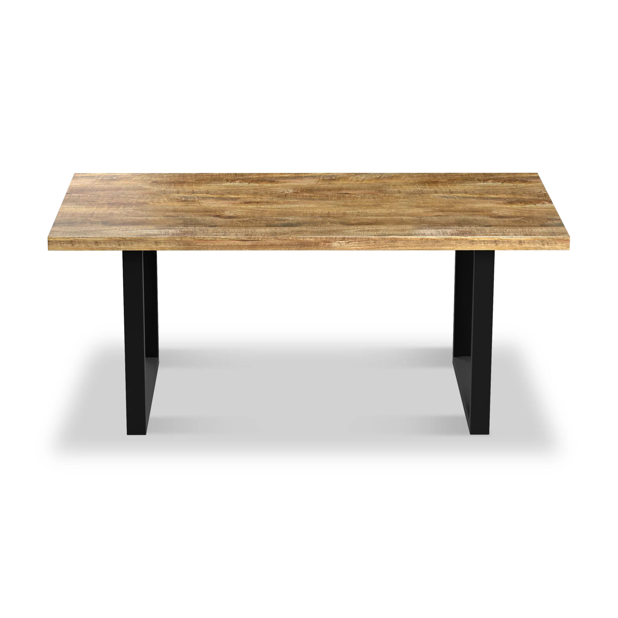Abel Mango Wood 180cm Dining Table with U Leg - Image 3