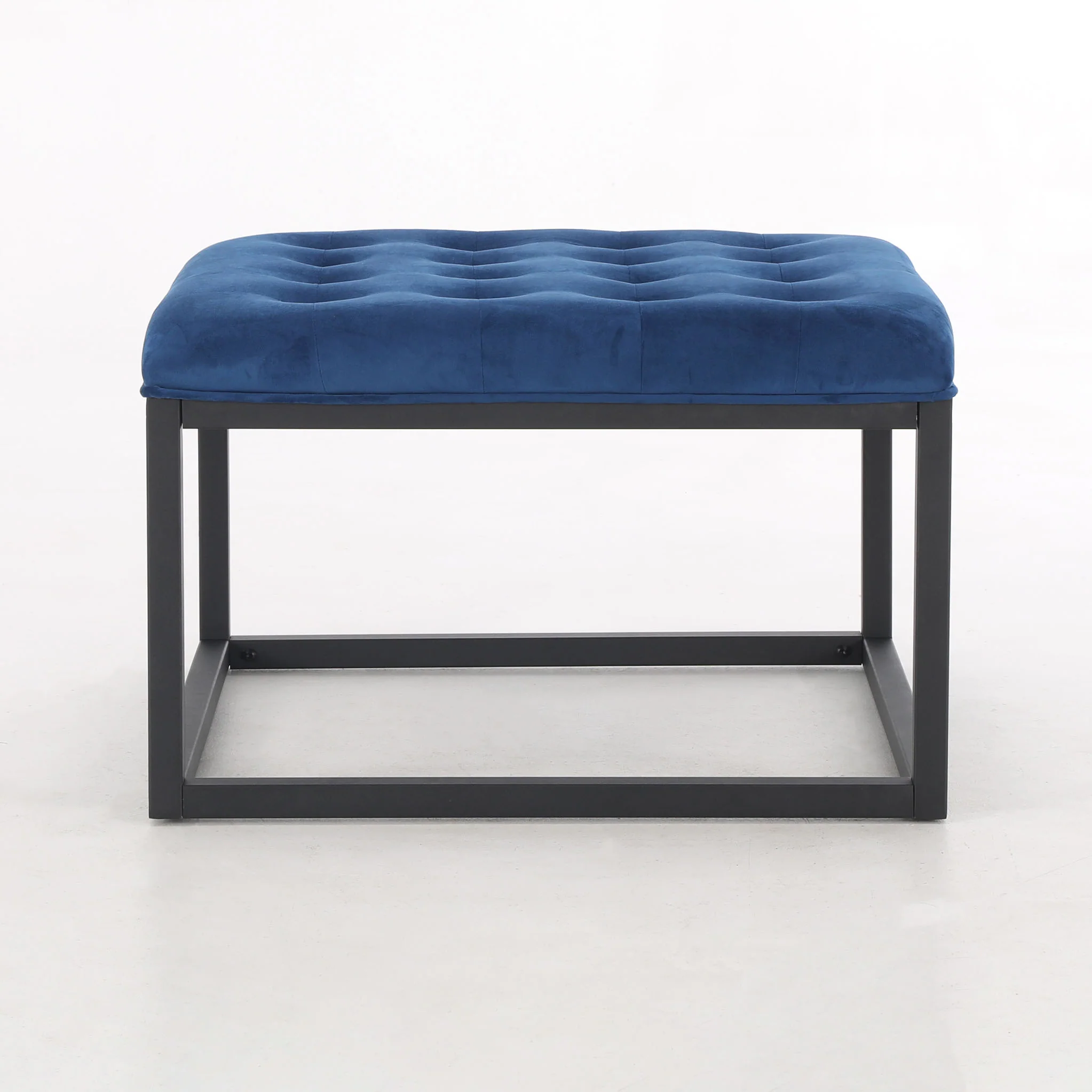 Adison Velvet Buttoned Footstool - Image 17