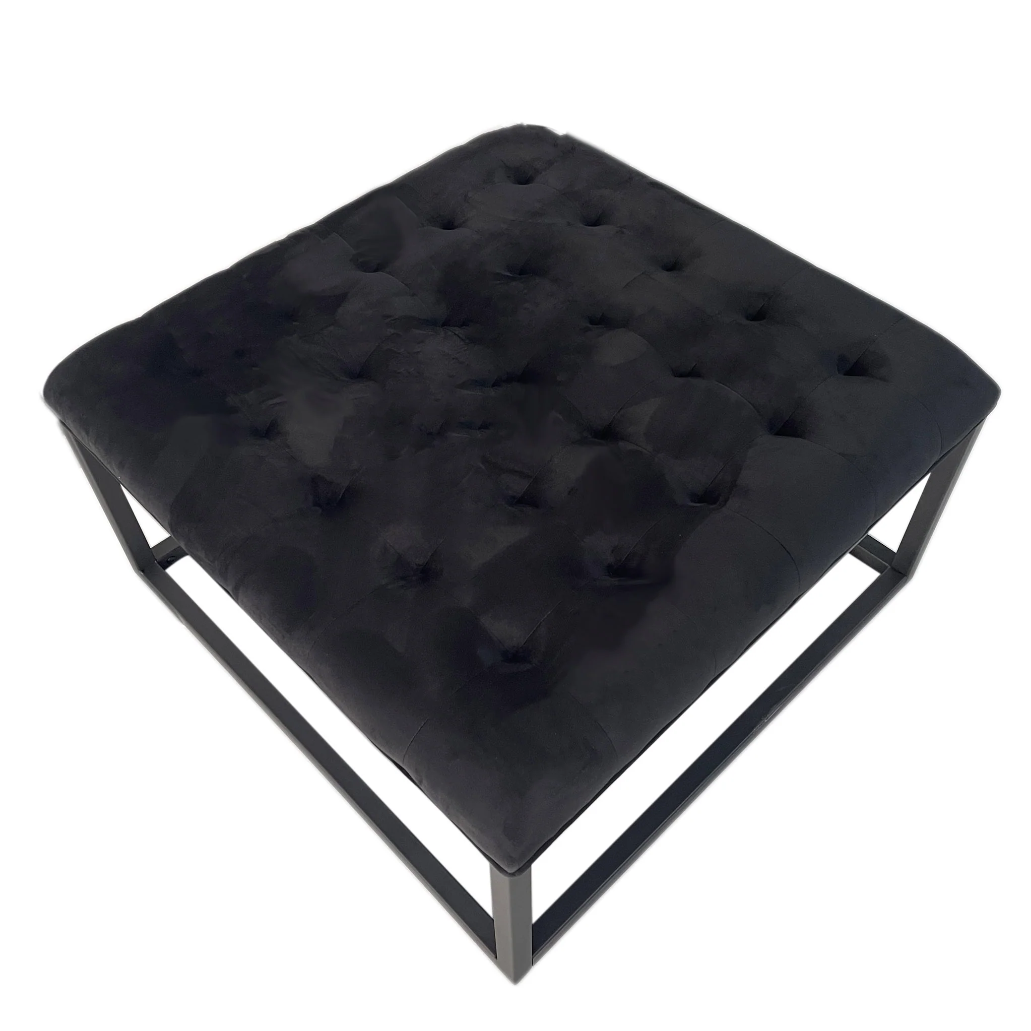 Adison Velvet Buttoned Footstool - Image 27