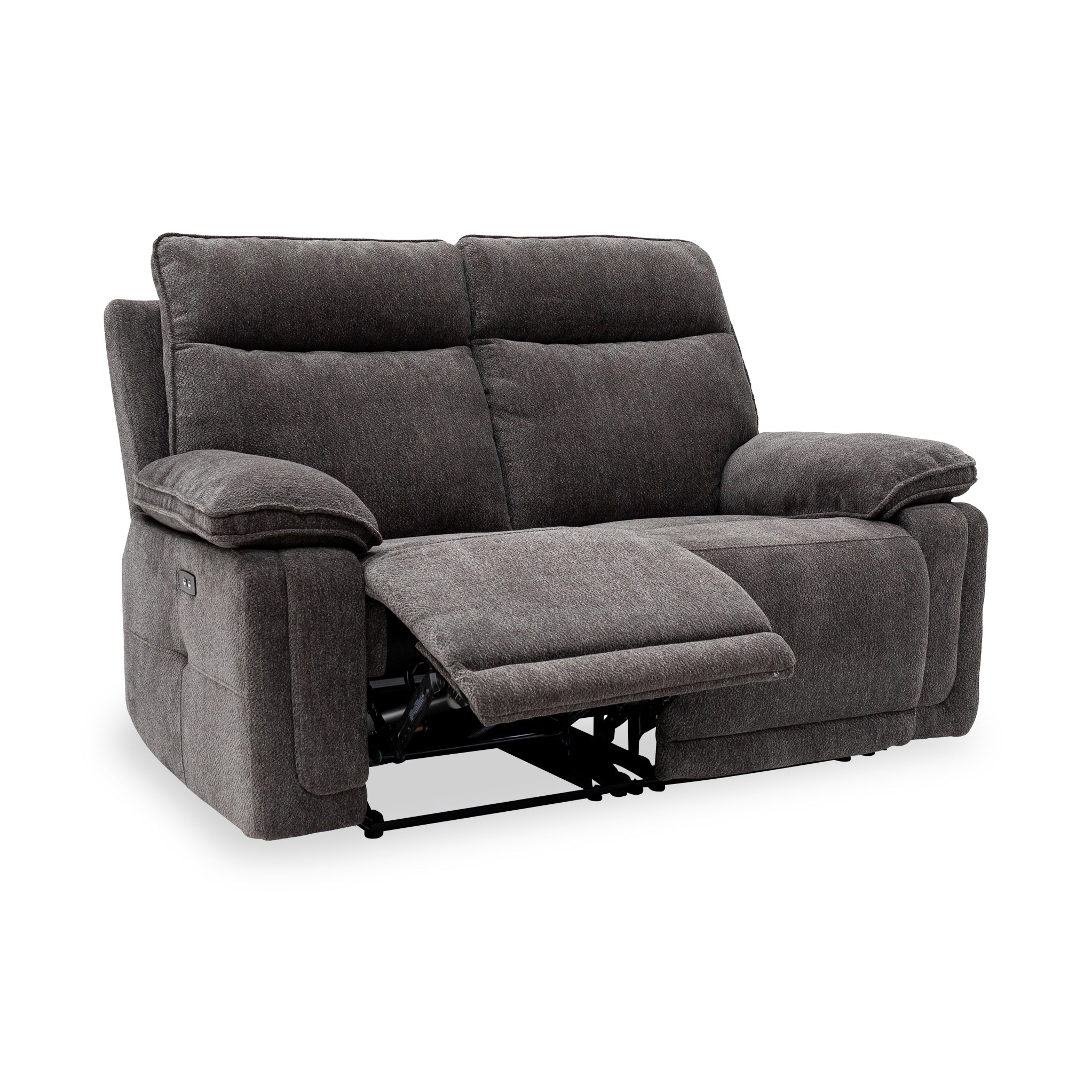Adrian Soft Touch Fabric 2 Seater Power Recliner Sofa - Image 10