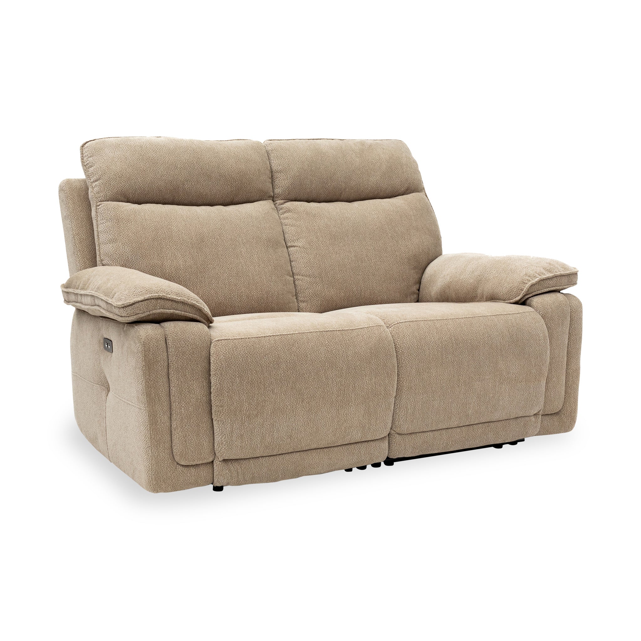 Adrian Soft Touch Fabric 2 Seater Power Recliner Sofa - Image 3