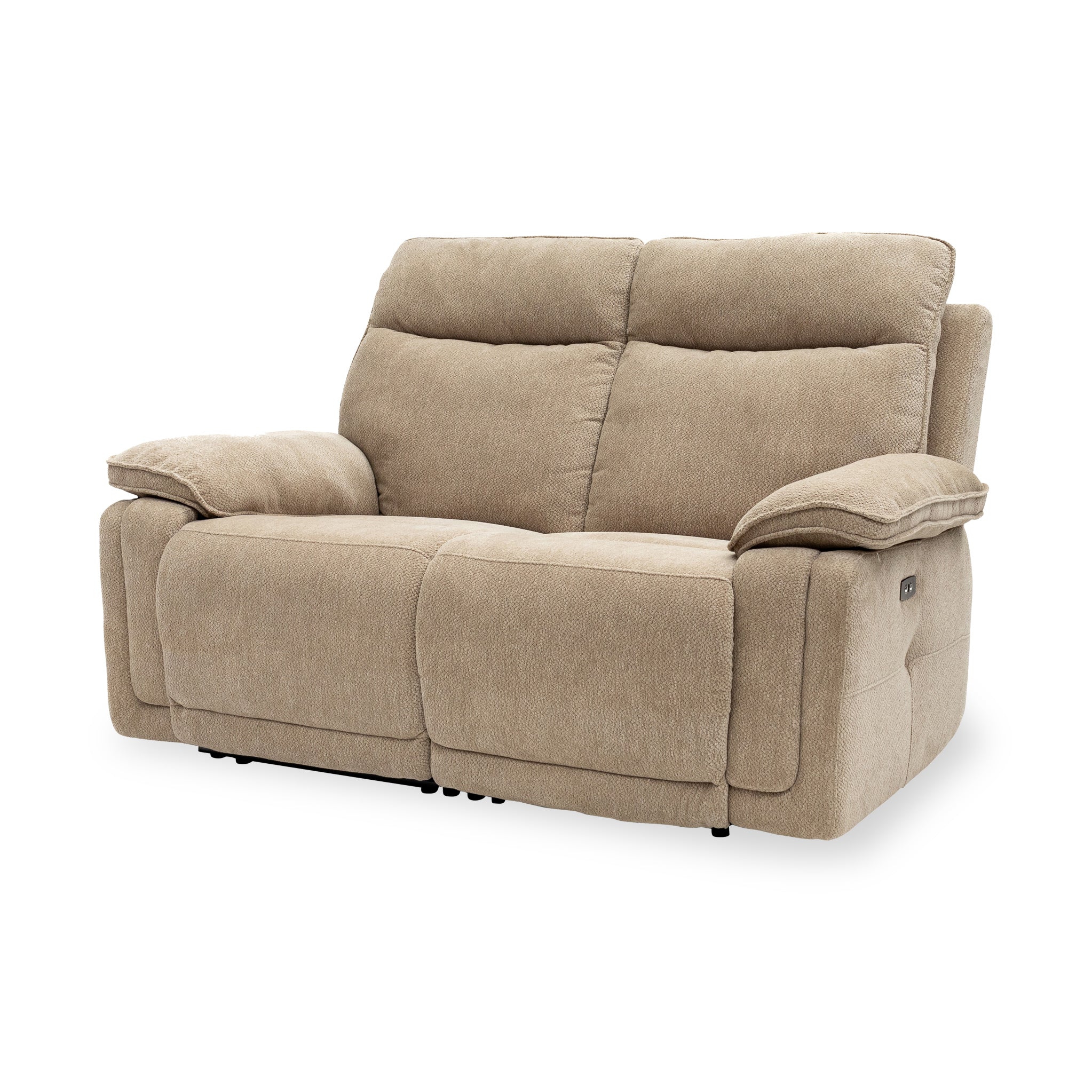 Adrian Soft Touch Fabric 2 Seater Power Recliner Sofa - Image 6