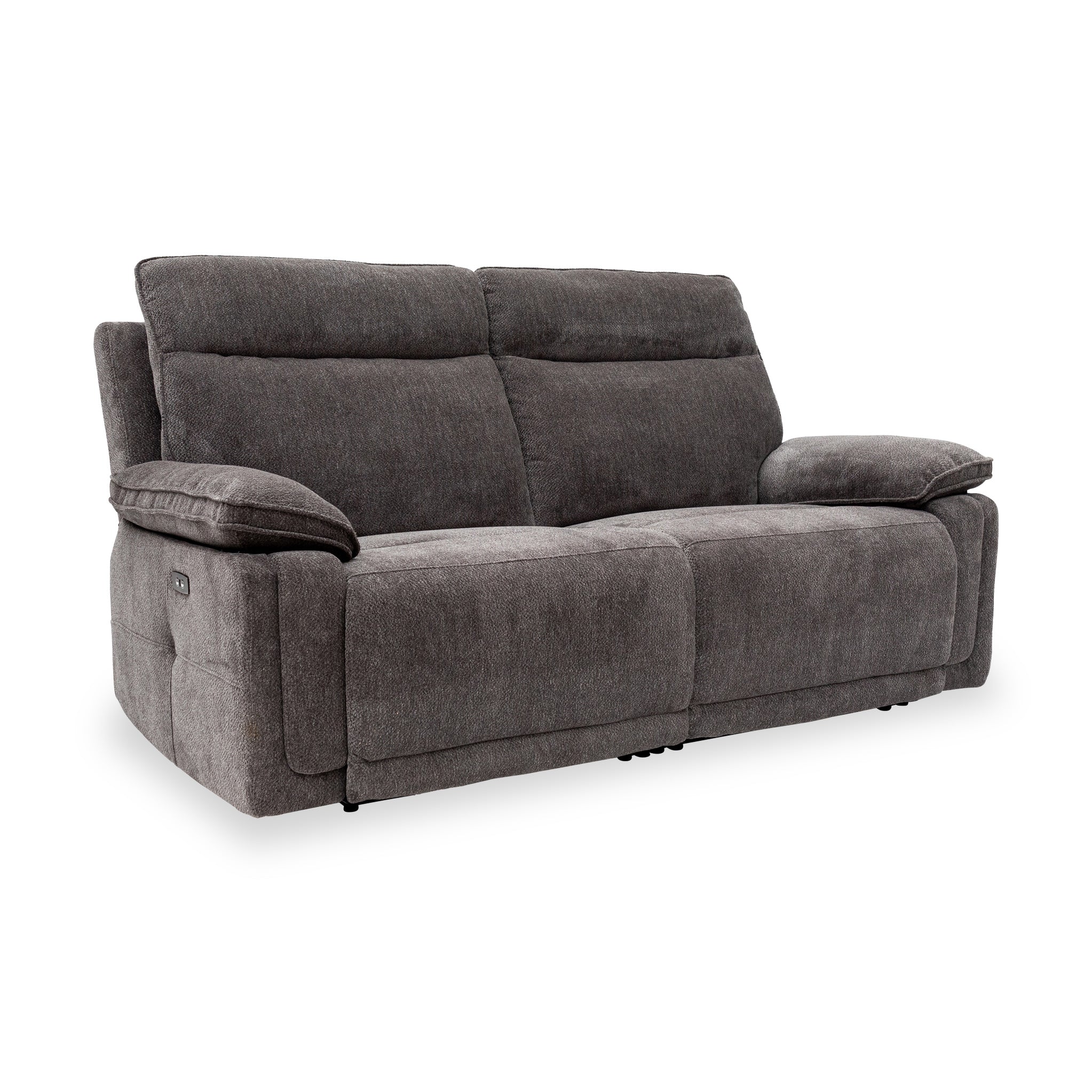 Adrian Soft Touch Fabric 3 Seater Power Recliner Sofa - Image 10
