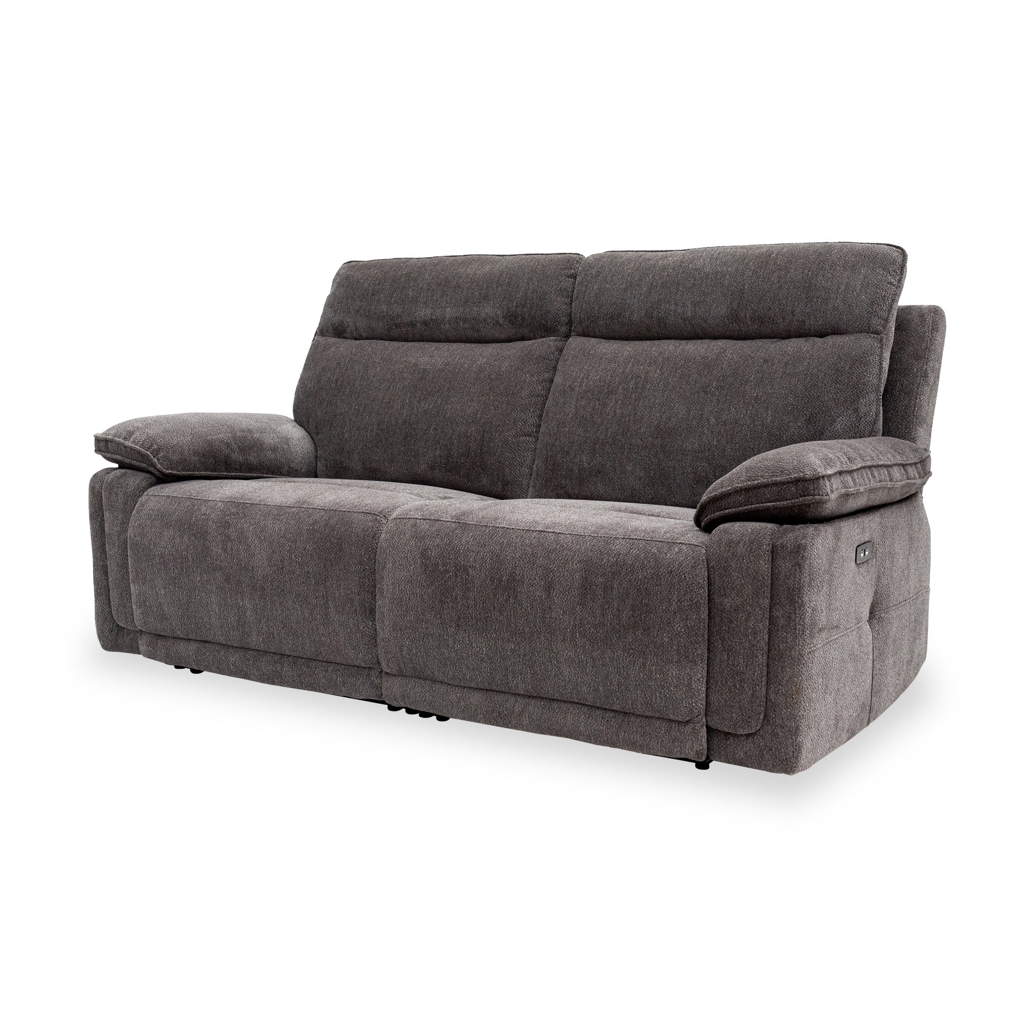 Adrian Soft Touch Fabric 3 Seater Power Recliner Sofa - Image 12