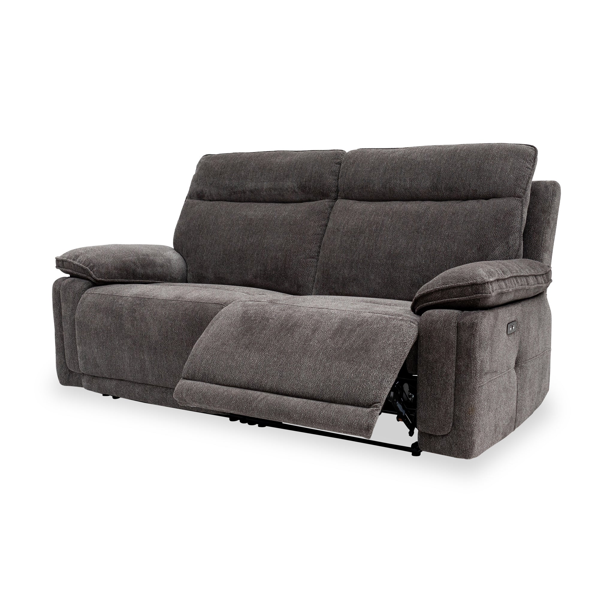 Adrian Soft Touch Fabric 3 Seater Power Recliner Sofa - Image 13