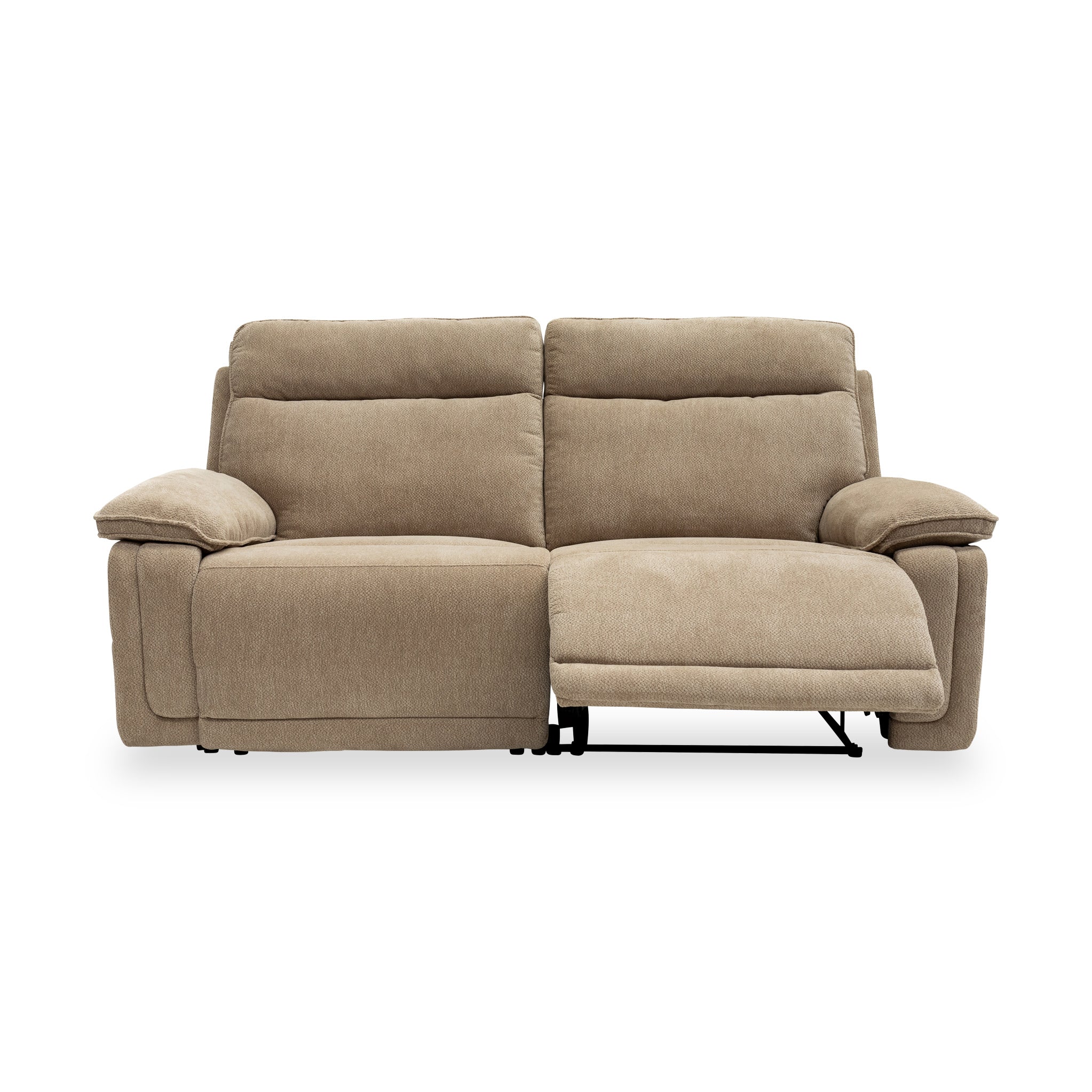 Adrian Soft Touch Fabric 3 Seater Power Recliner Sofa - Image 4