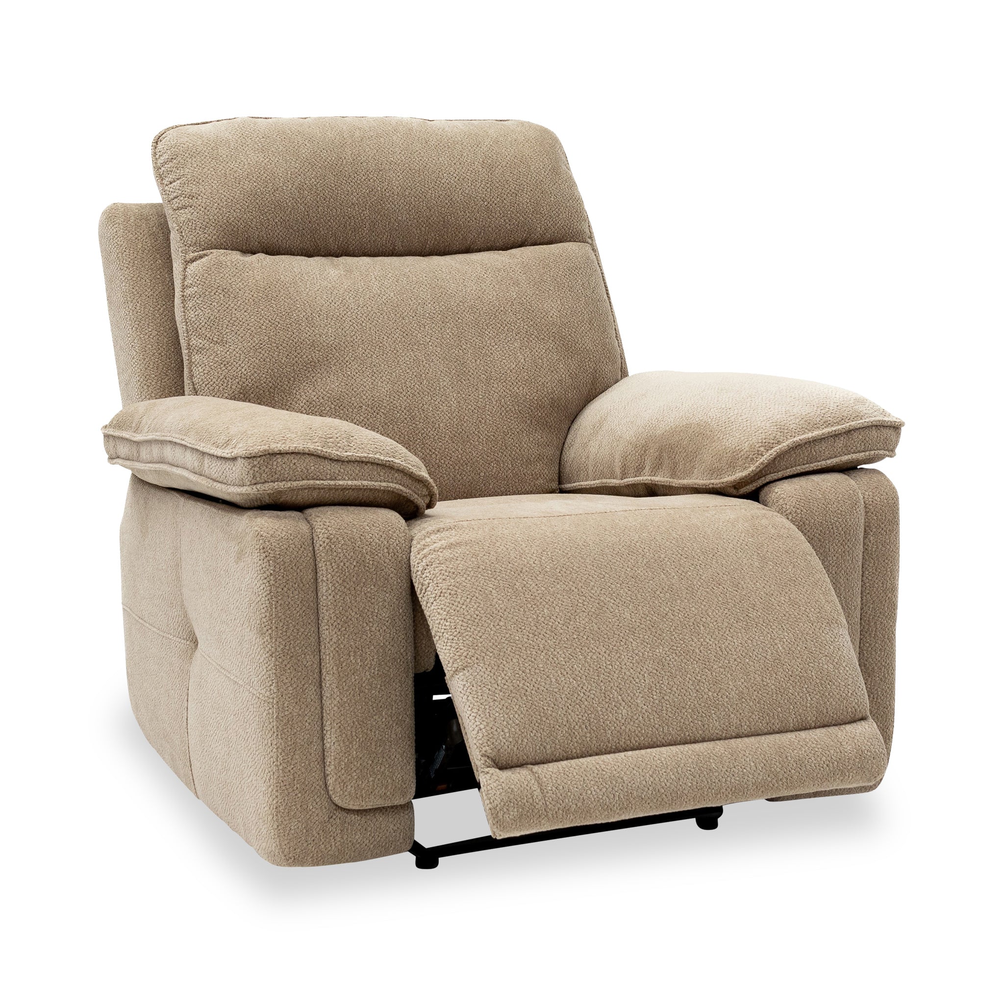 Adrian Soft Touch Fabric Power Recliner Armchair - Image 5