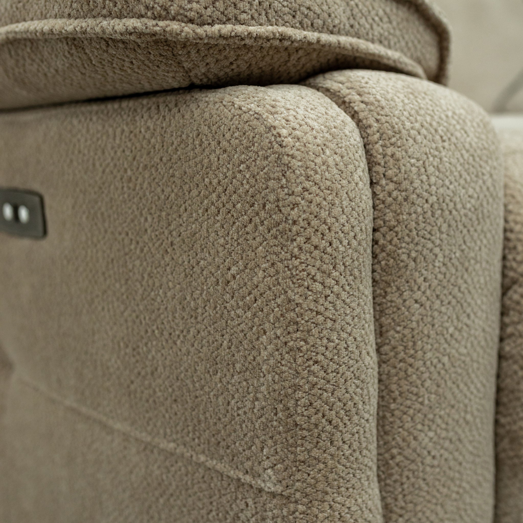 Adrian Soft Touch Fabric Power Recliner Armchair - Image 6