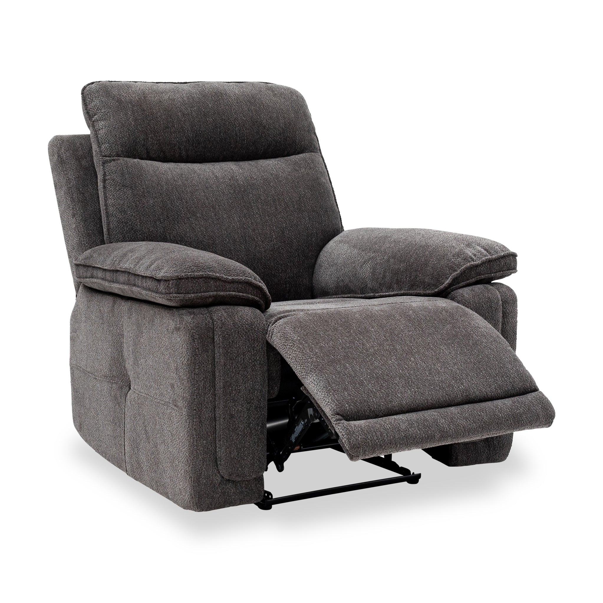 Adrian Soft Touch Fabric Power Recliner Armchair - Image 7