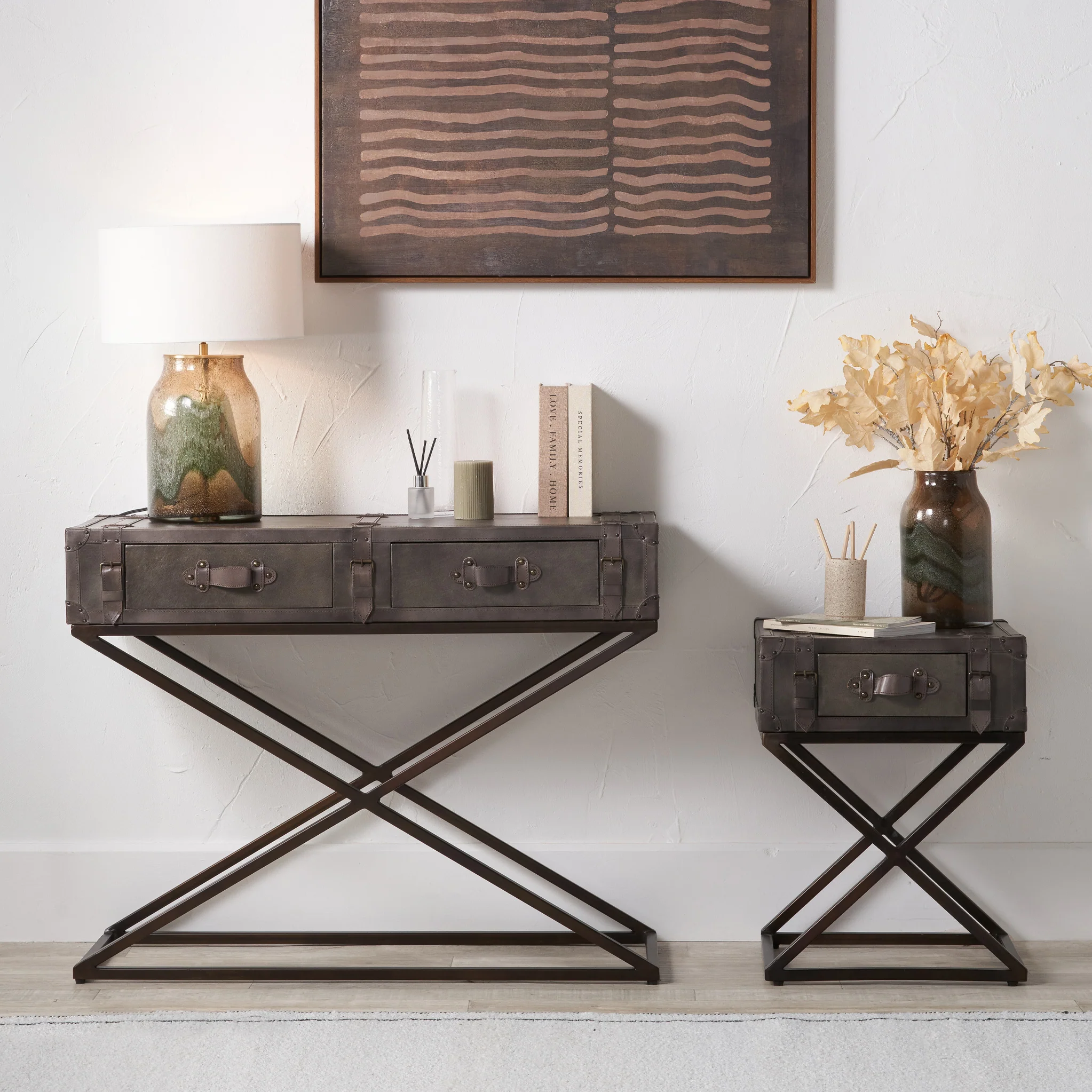 Adriano Leather Console Table - Image 8