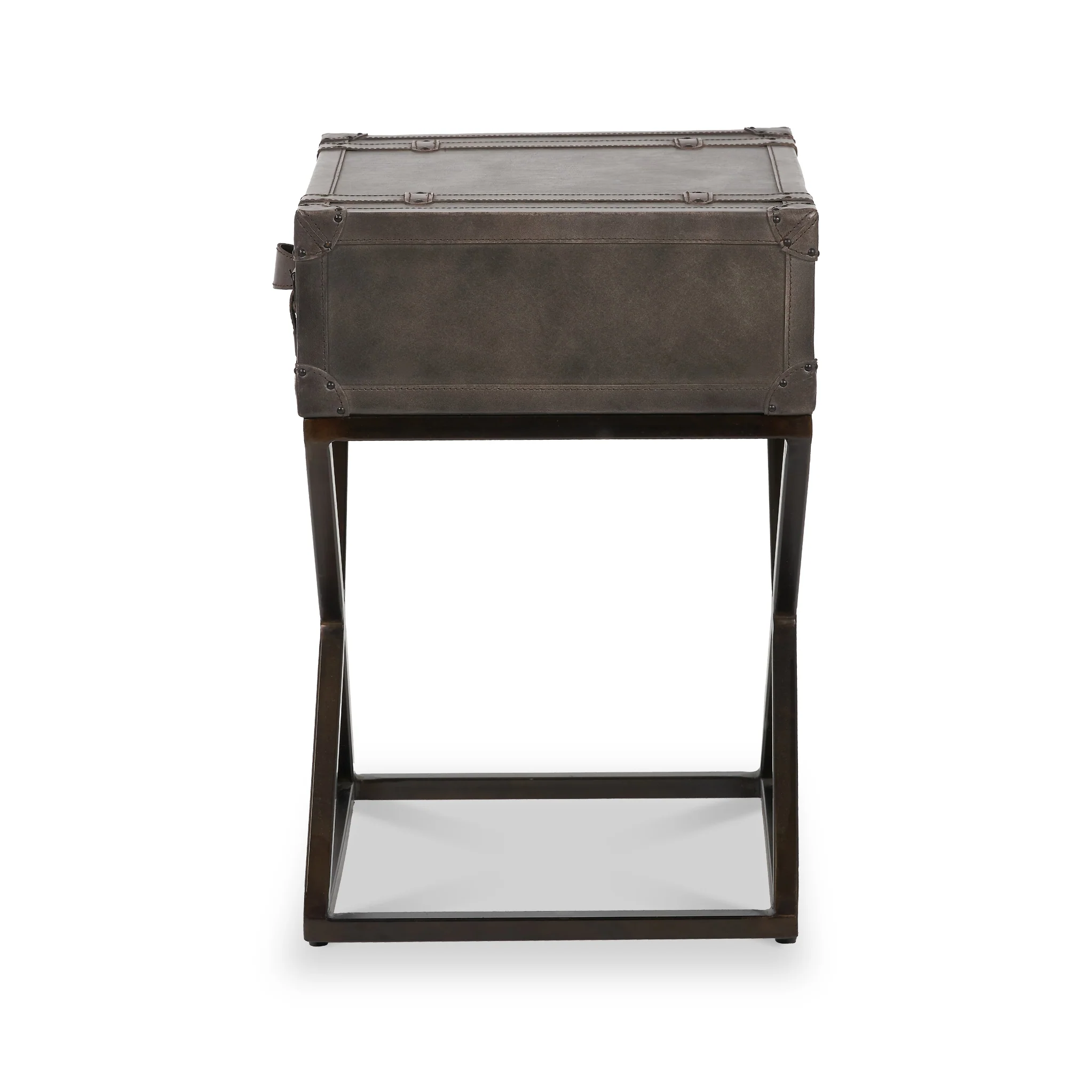Adriano Leather Side Table - Image 5