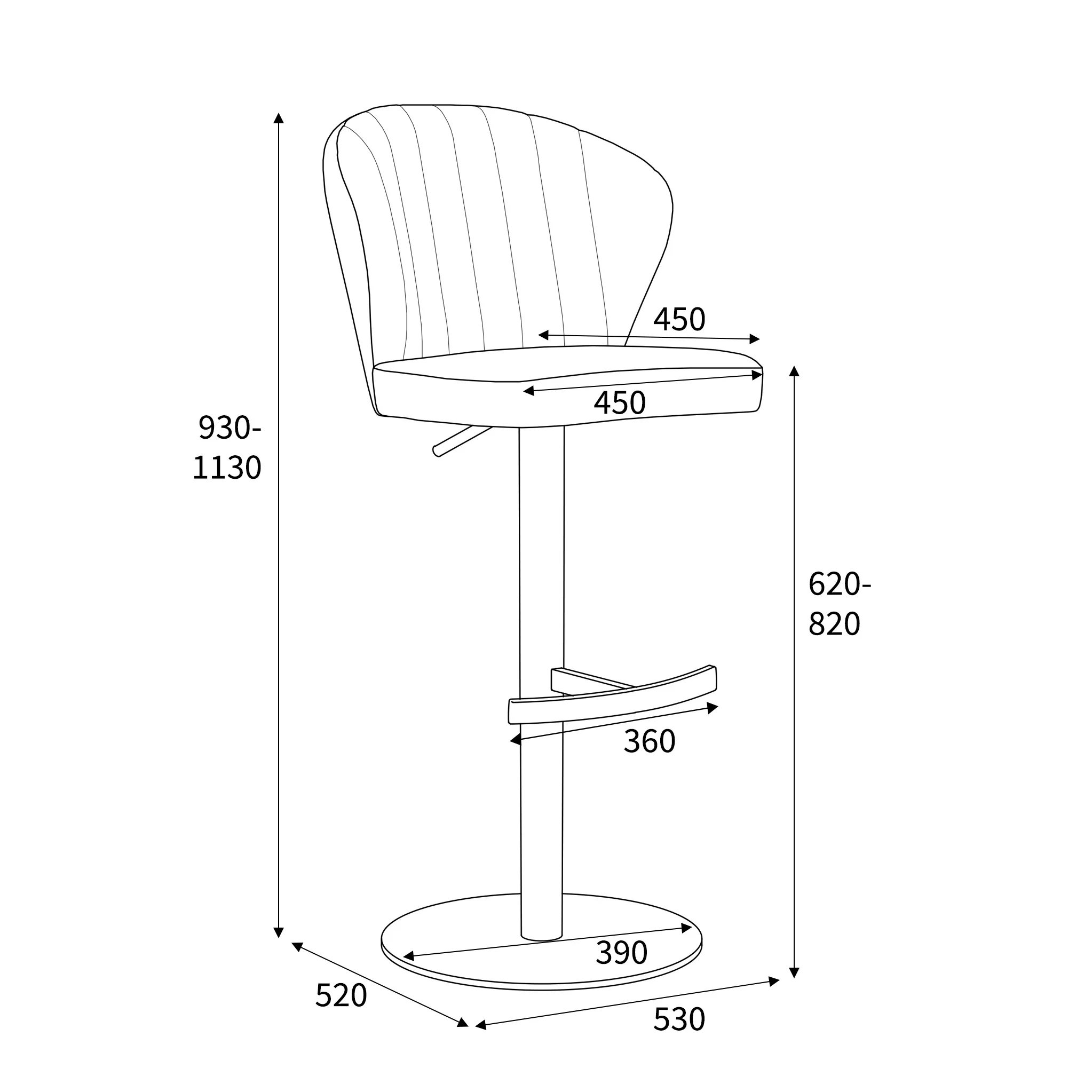 Adwen Brushed Velvet Bar Stool - Image 31