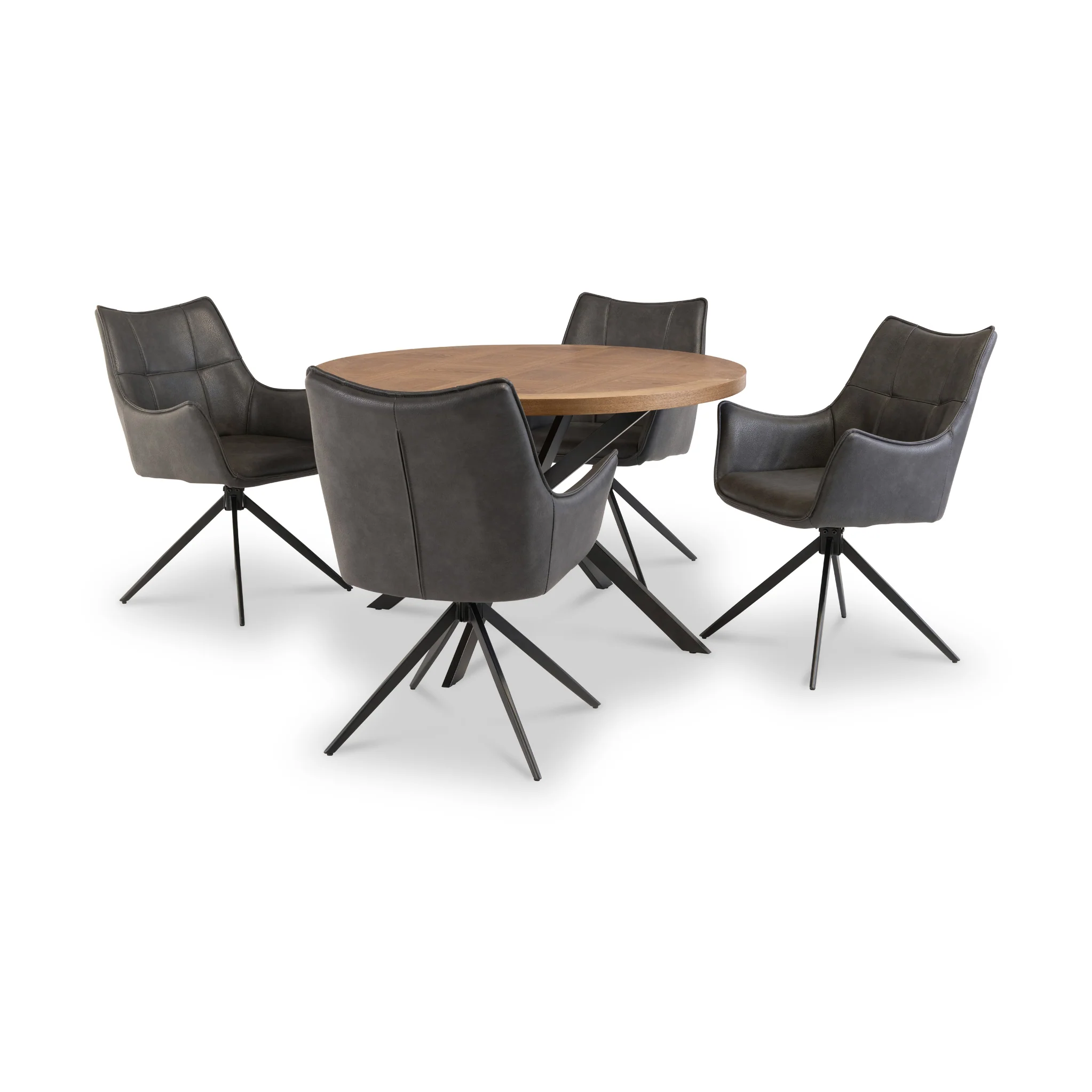 Aksel Faux Leather Wing Back Chair - Image 4