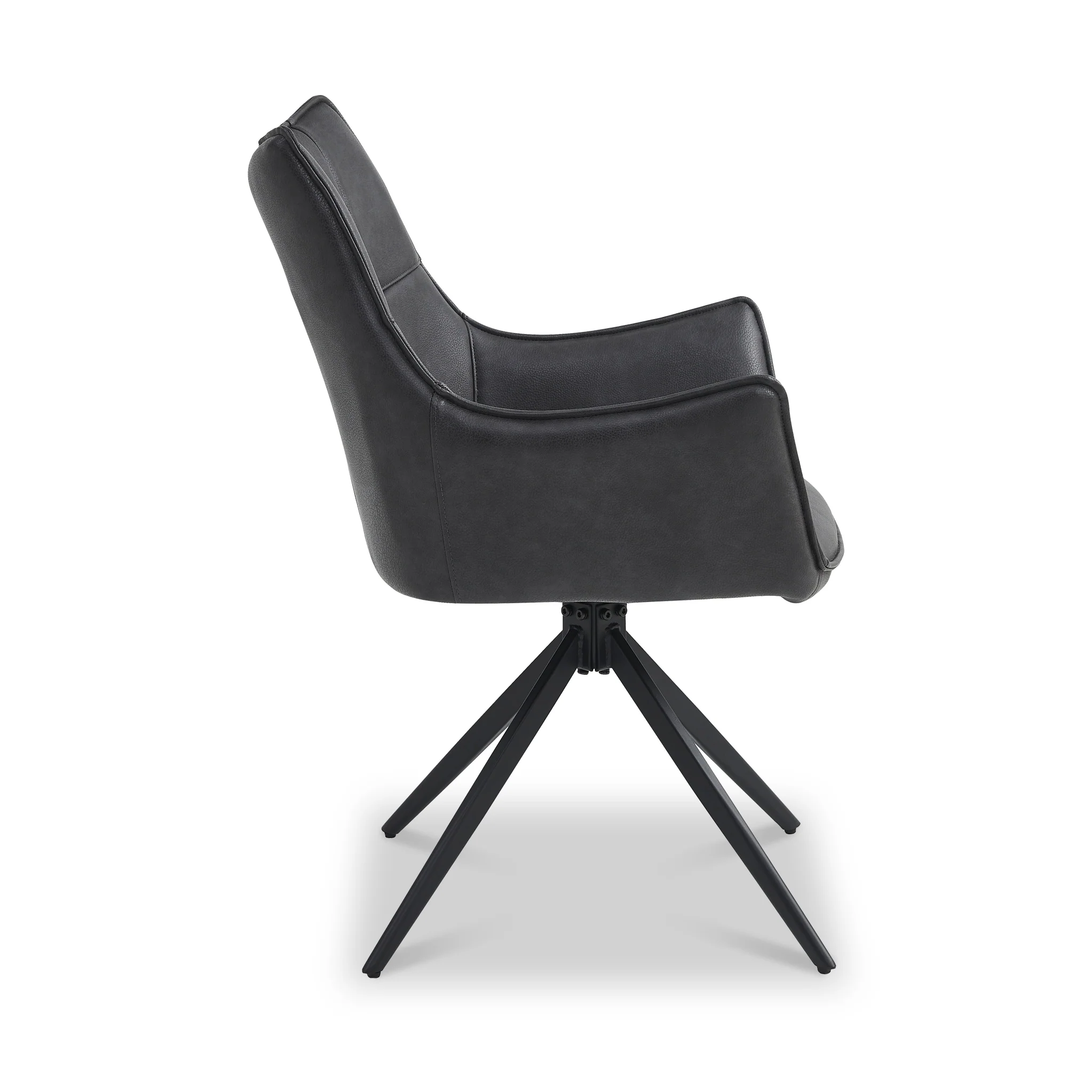 Aksel Faux Leather Wing Back Chair - Image 7