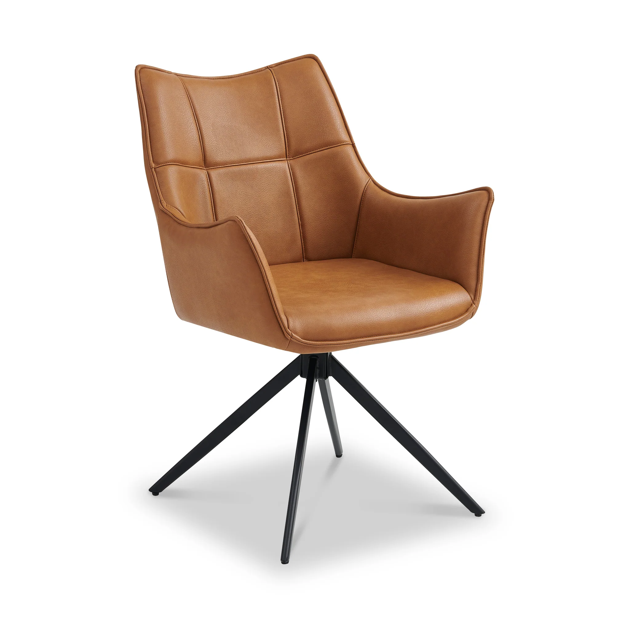 Aksel Faux Leather Wing Back Chair - Image 8