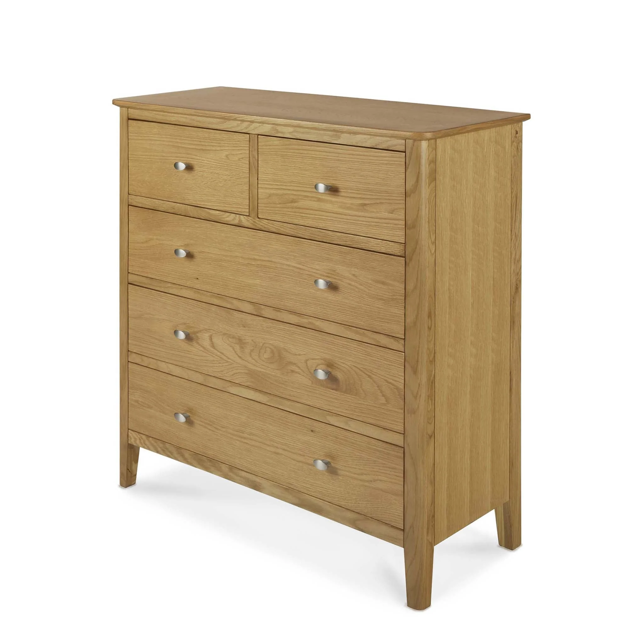 Alba Oak 2 Over 3 Drawer Chest - Image 5