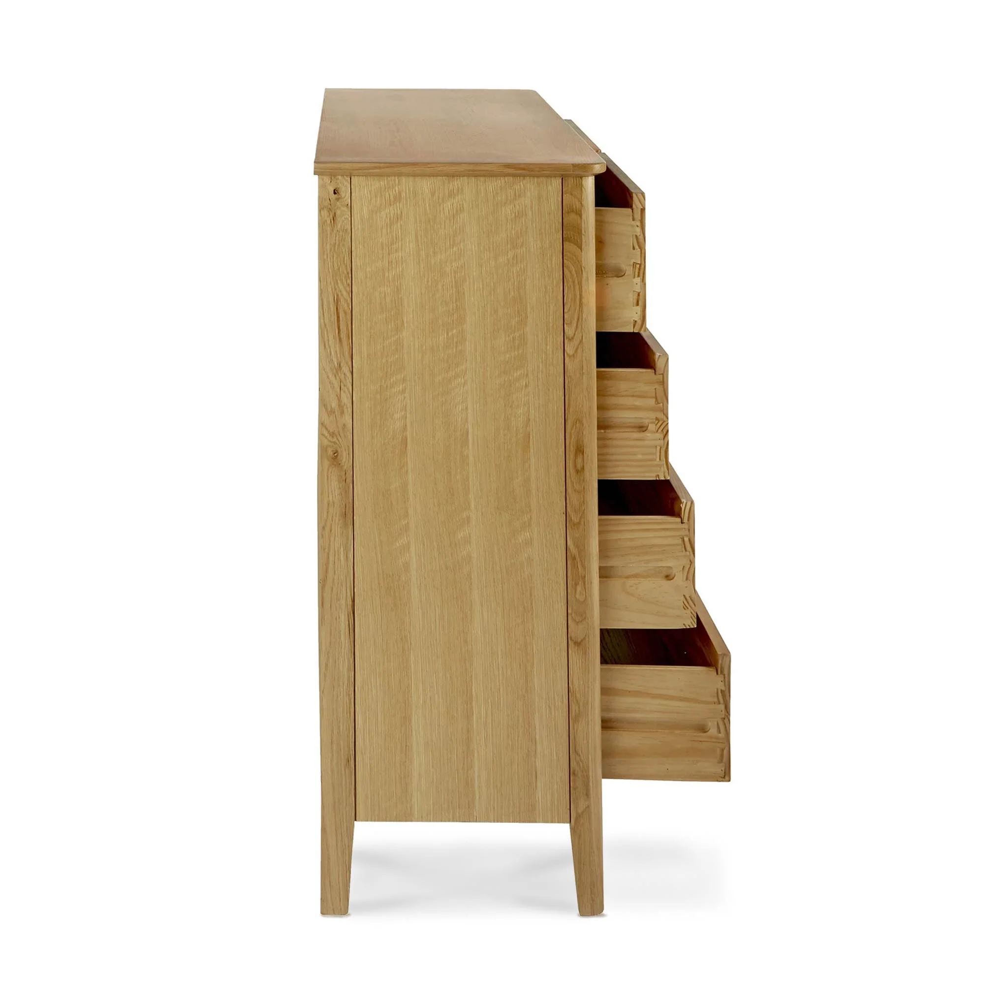 Alba Oak 2 Over 3 Drawer Chest - Image 8