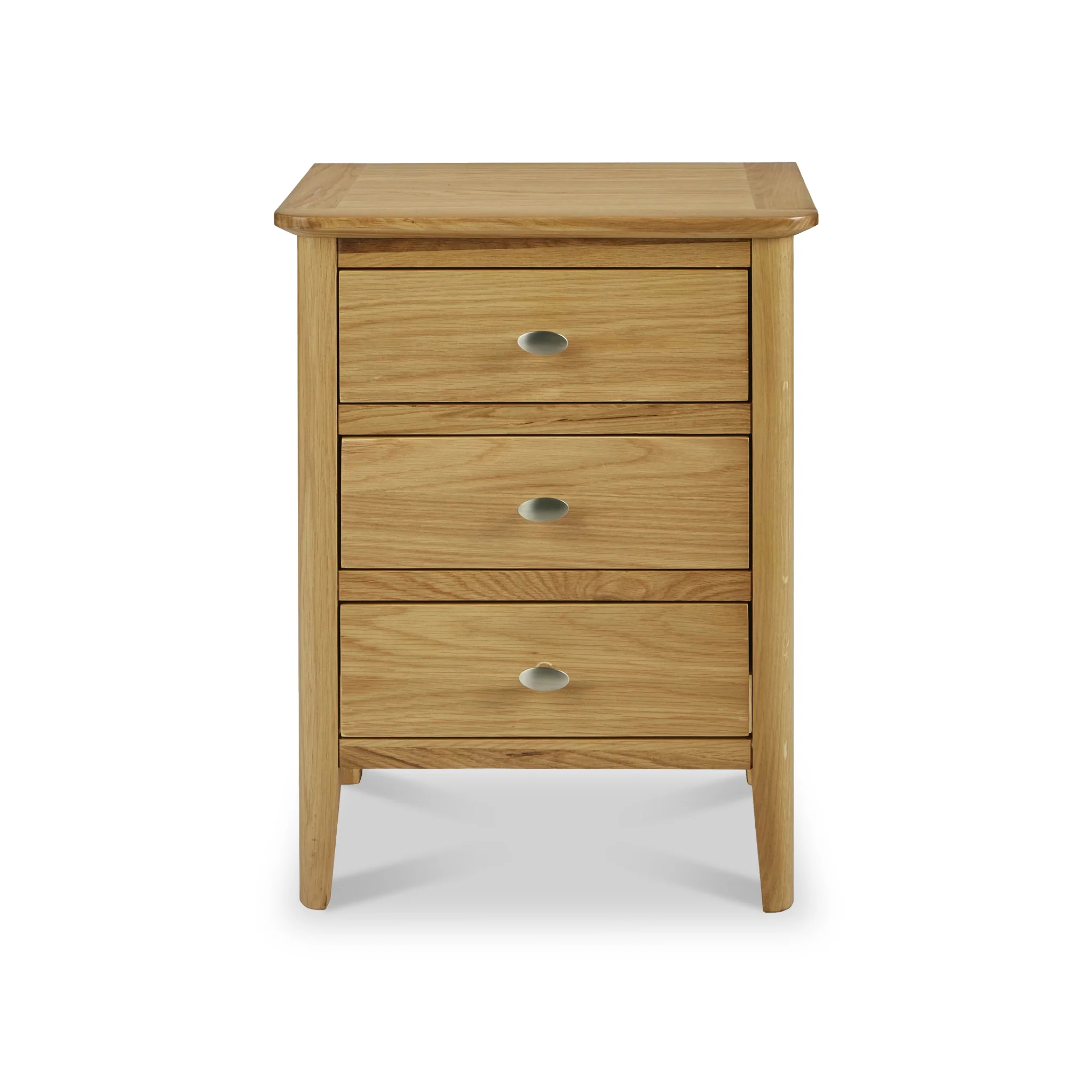 Alba Oak 3 Drawer Bedside Table - Image 3