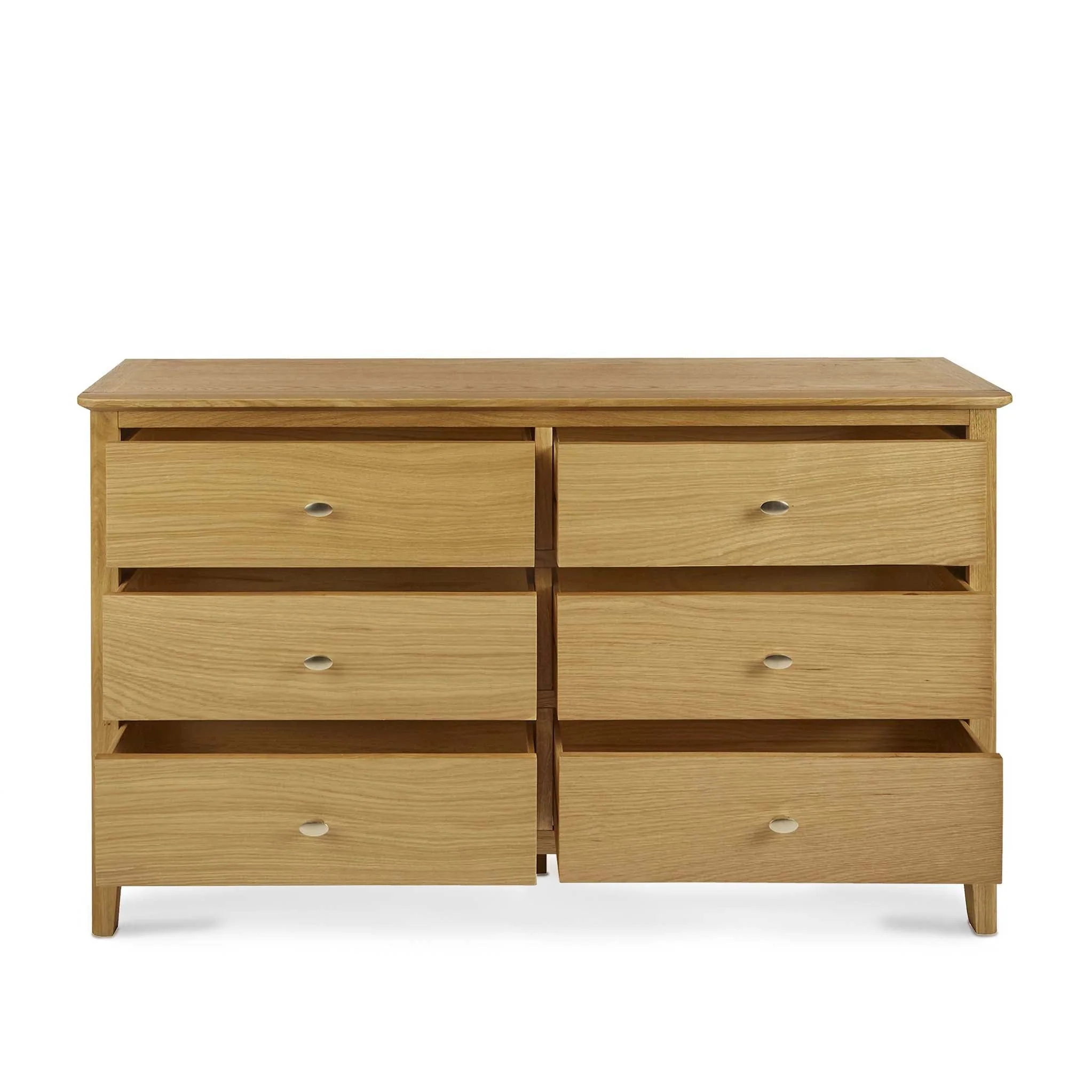 Alba Oak 6 Drawer Chest - Image 4