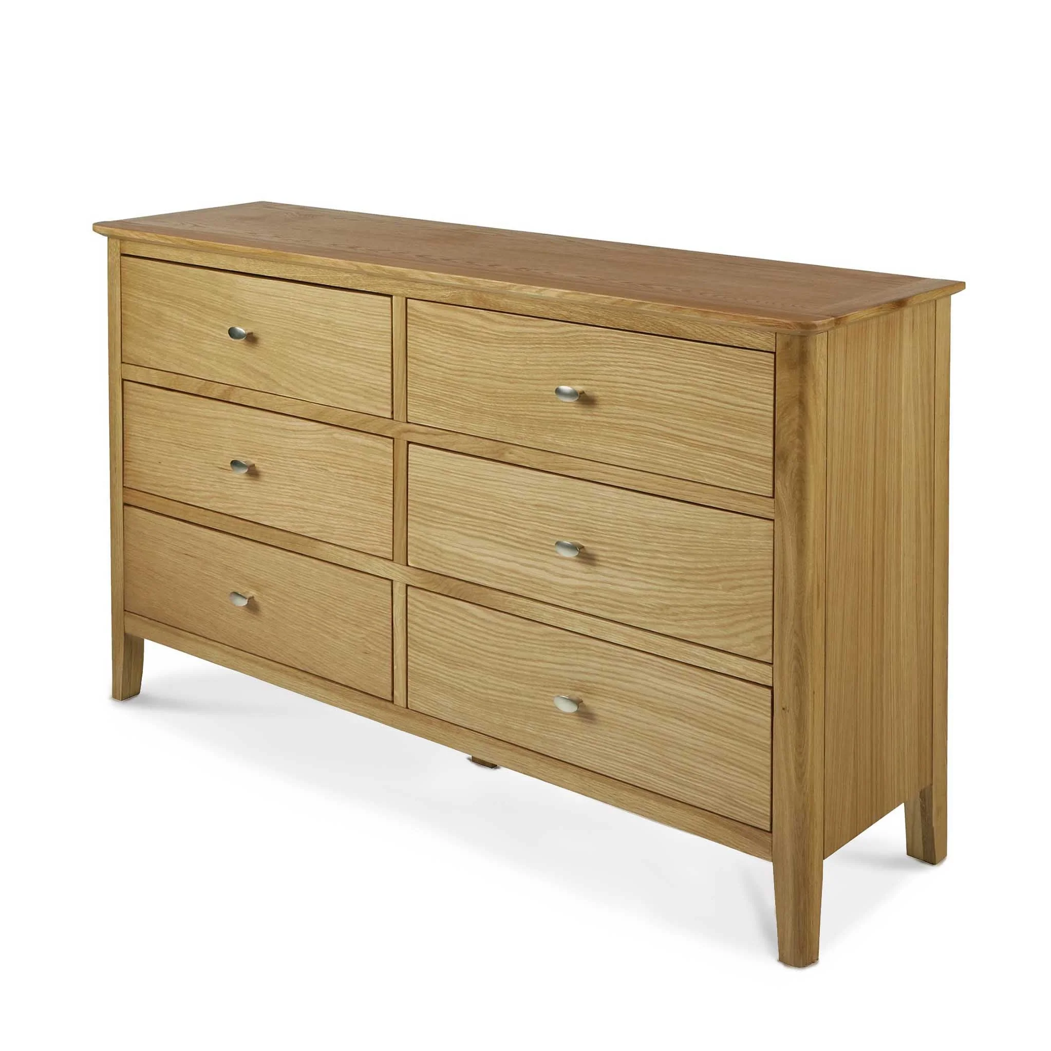 Alba Oak 6 Drawer Chest - Image 5