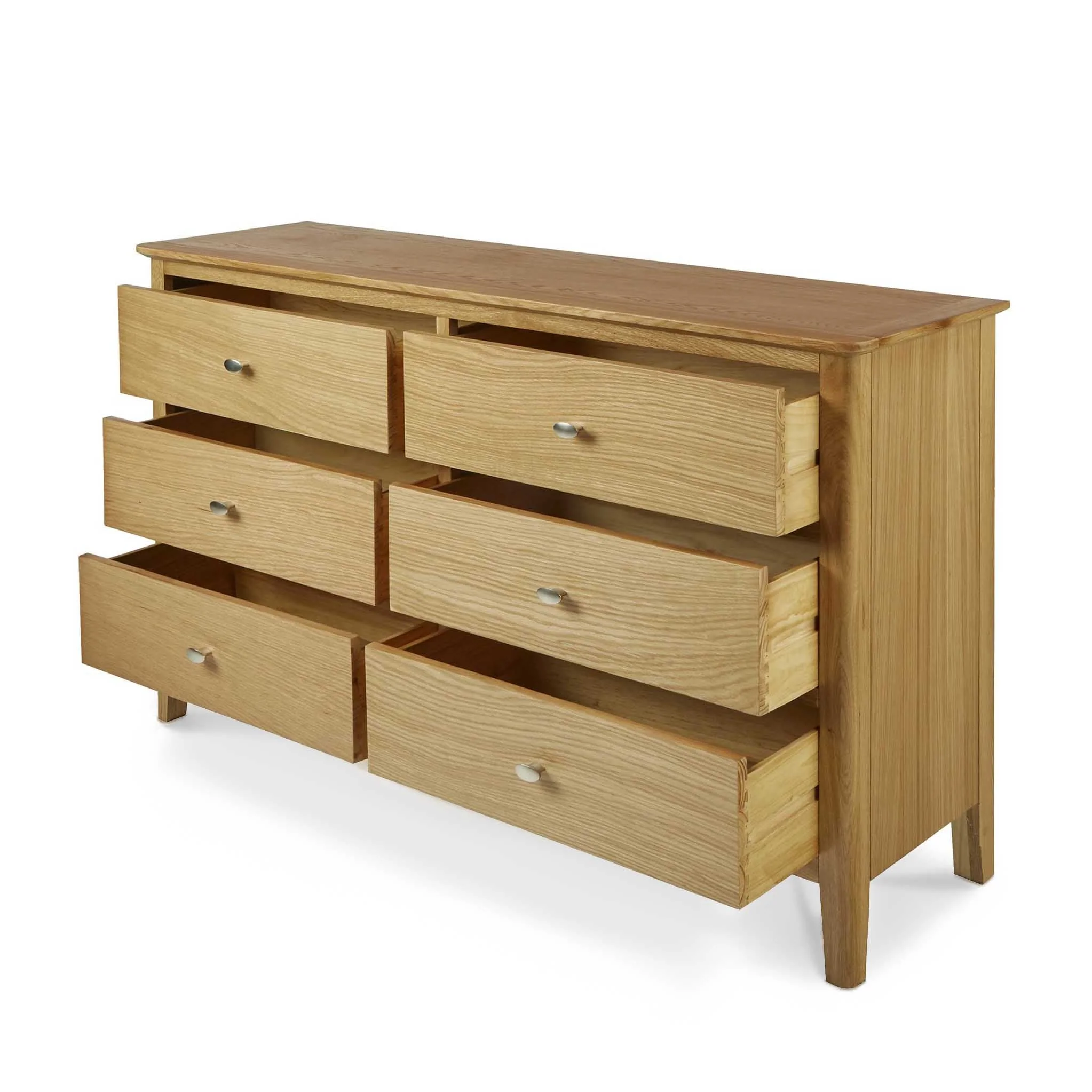 Alba Oak 6 Drawer Chest - Image 6