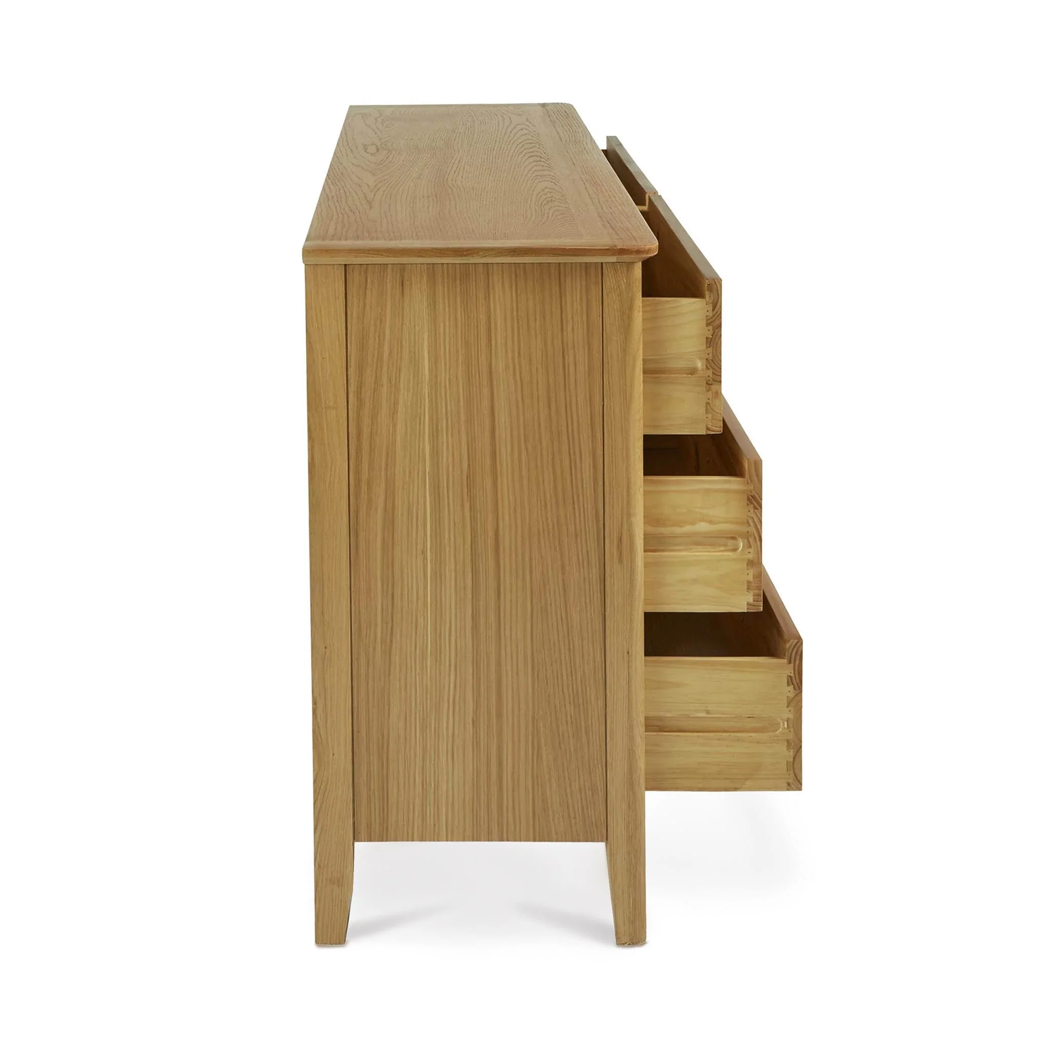Alba Oak 6 Drawer Chest - Image 7