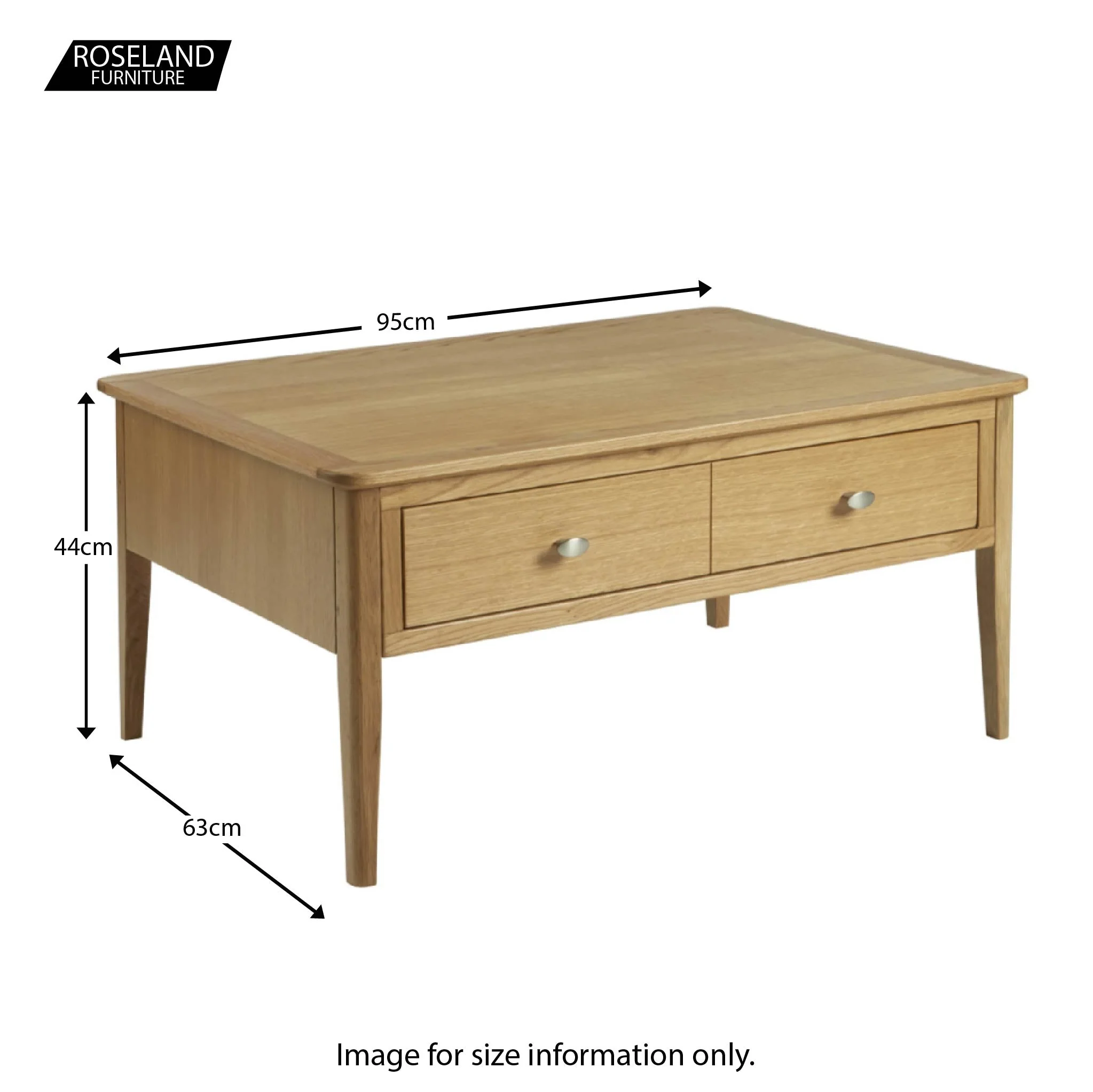 Alba Oak Coffee Table - Image 11