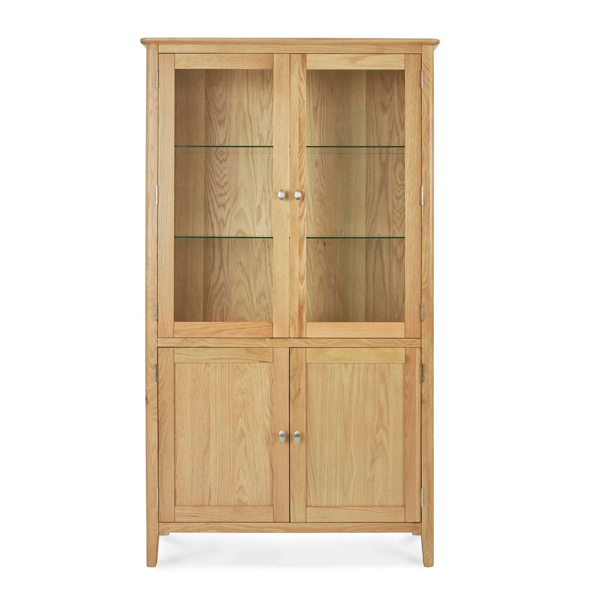 Alba Oak Display Cabinet - Image 3