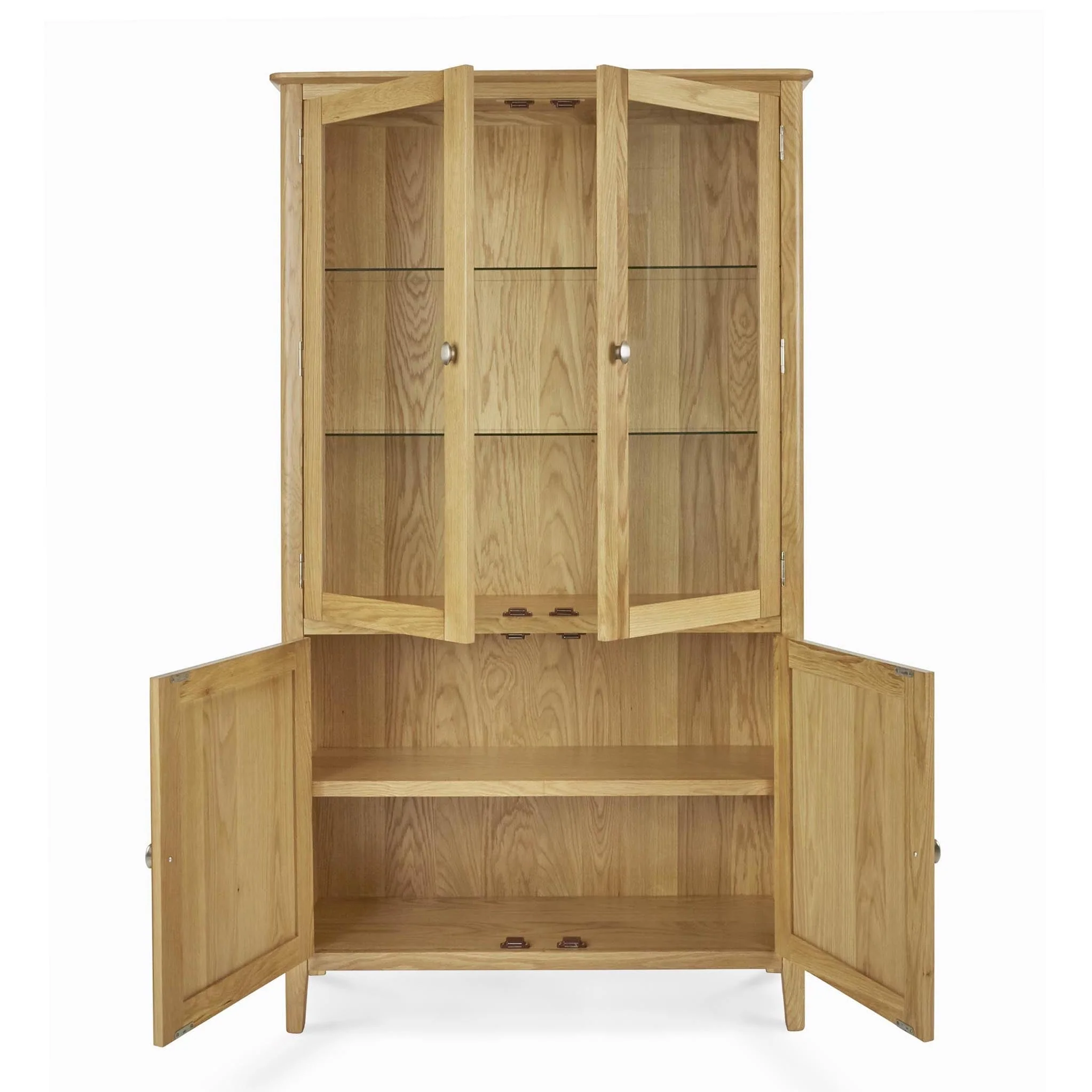 Alba Oak Display Cabinet - Image 4