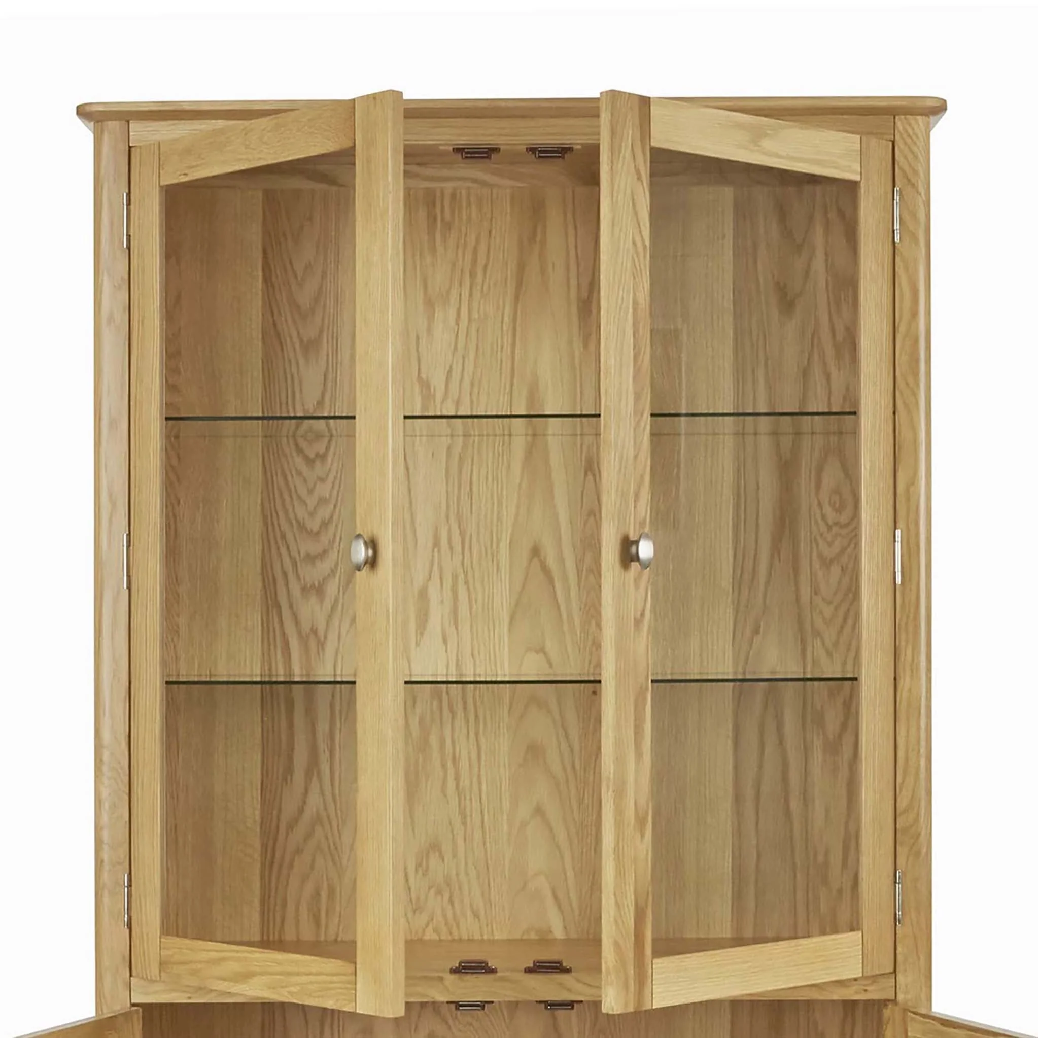 Alba Oak Display Cabinet - Image 7