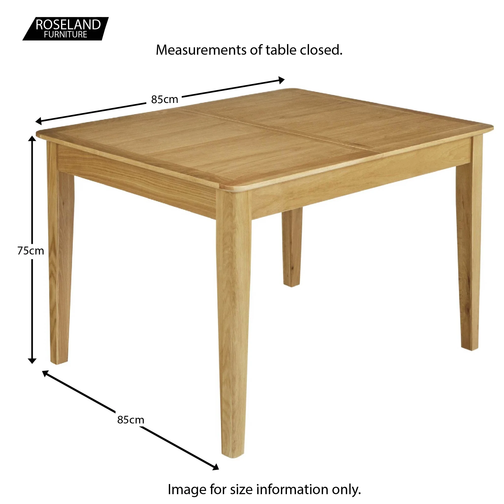 Alba Oak Flip Top Dining Table - Image 10