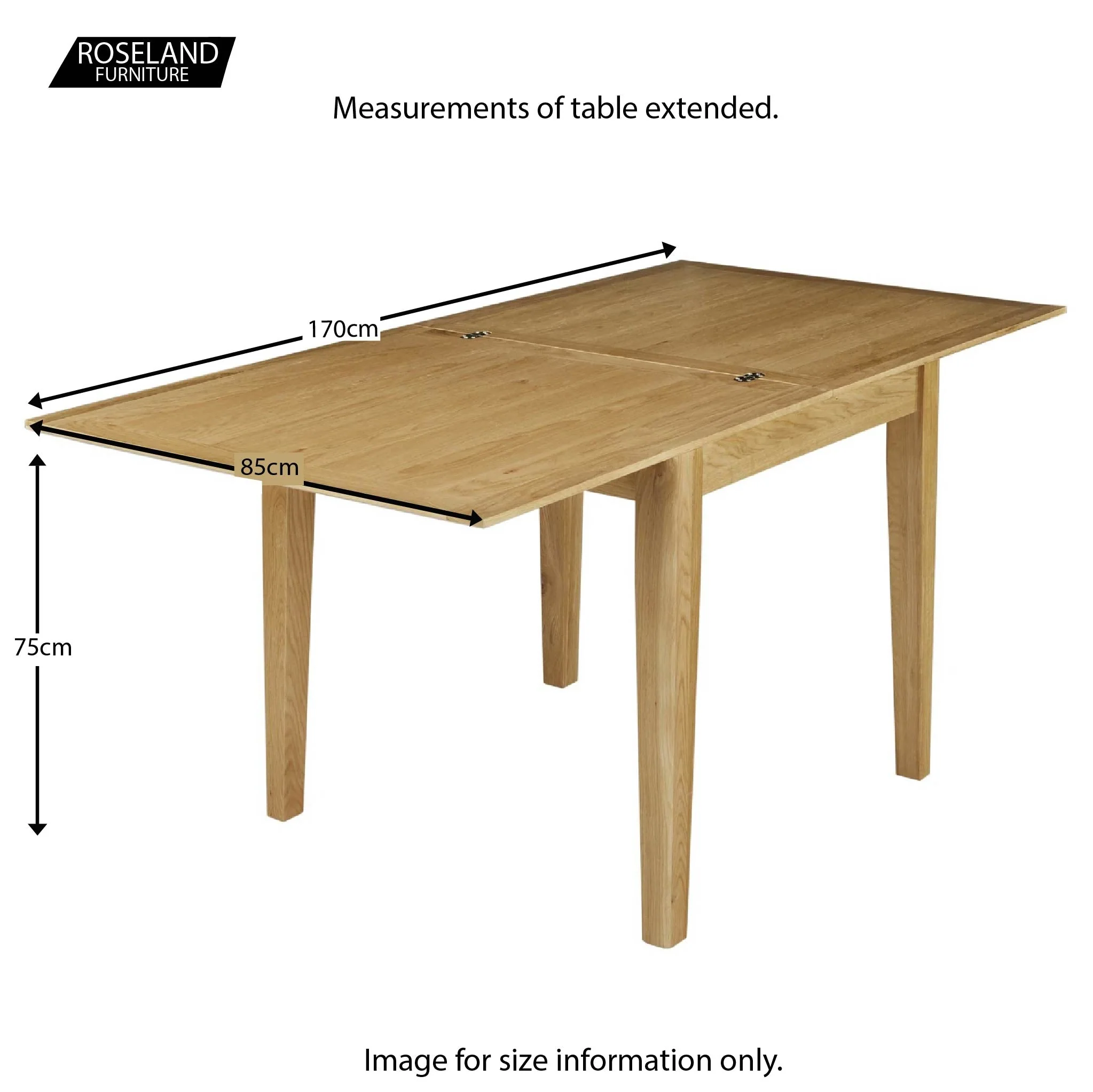 Alba Oak Flip Top Dining Table - Image 11