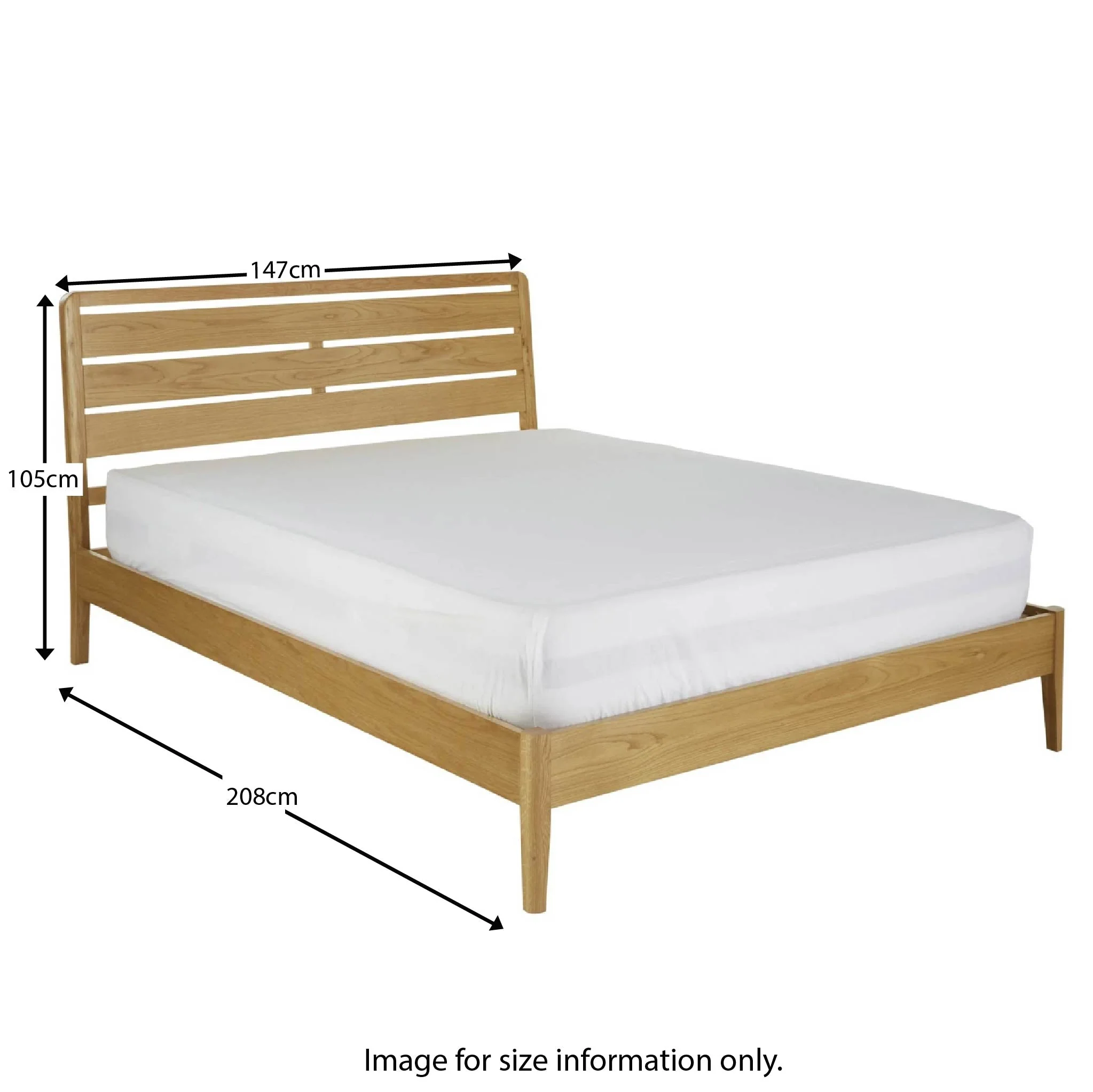 Alba Oak Bed Frame - Image 11