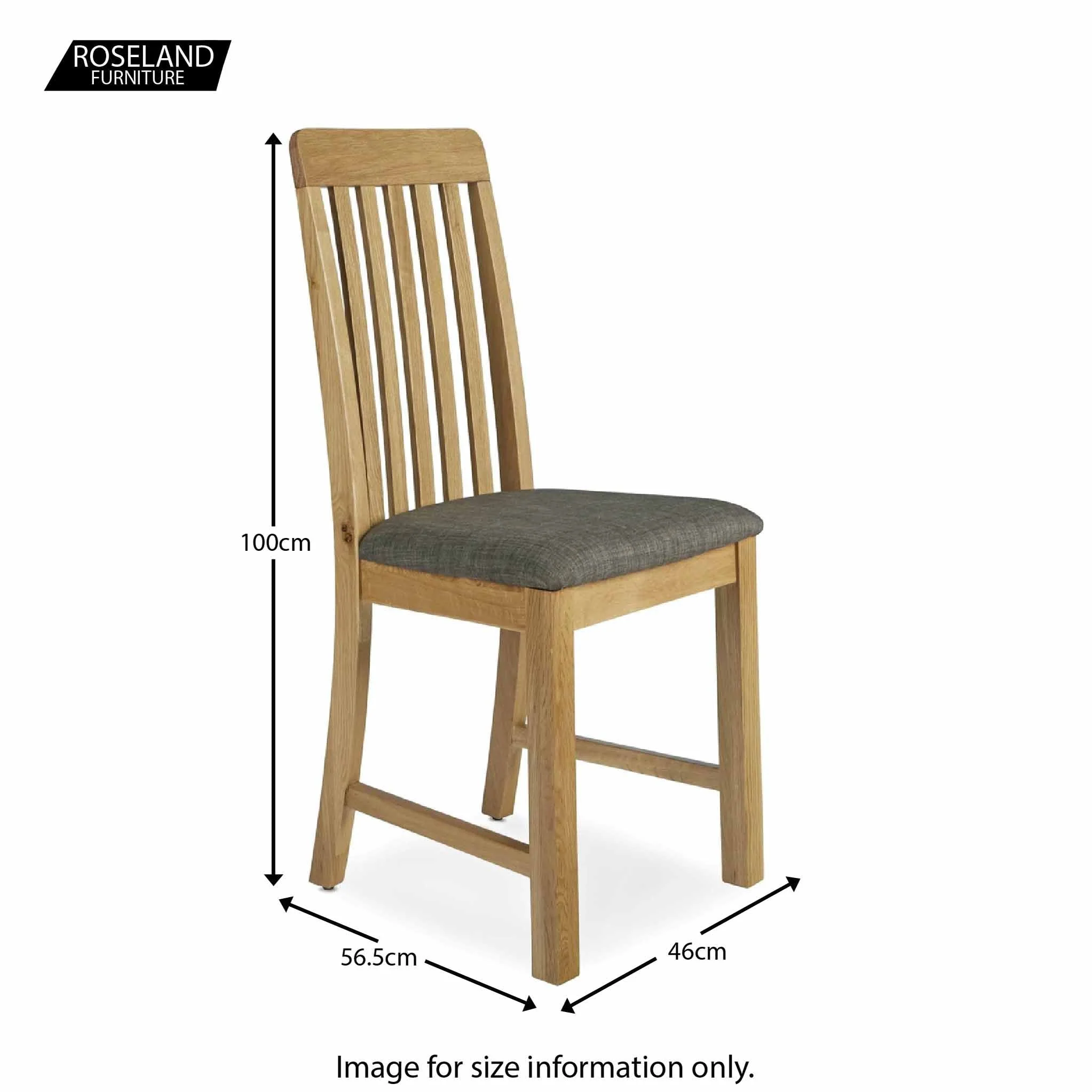 Alba Oak Slatted Dining Chair - Image 9
