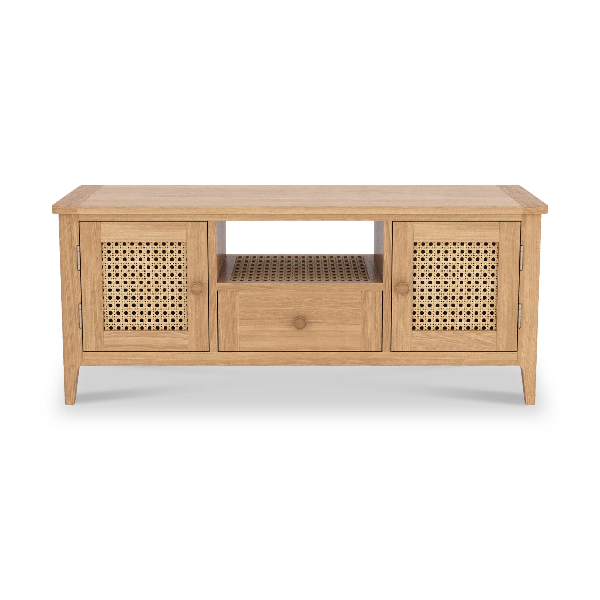 Albany Oak & Rattan 120cm TV Unit - Image 3