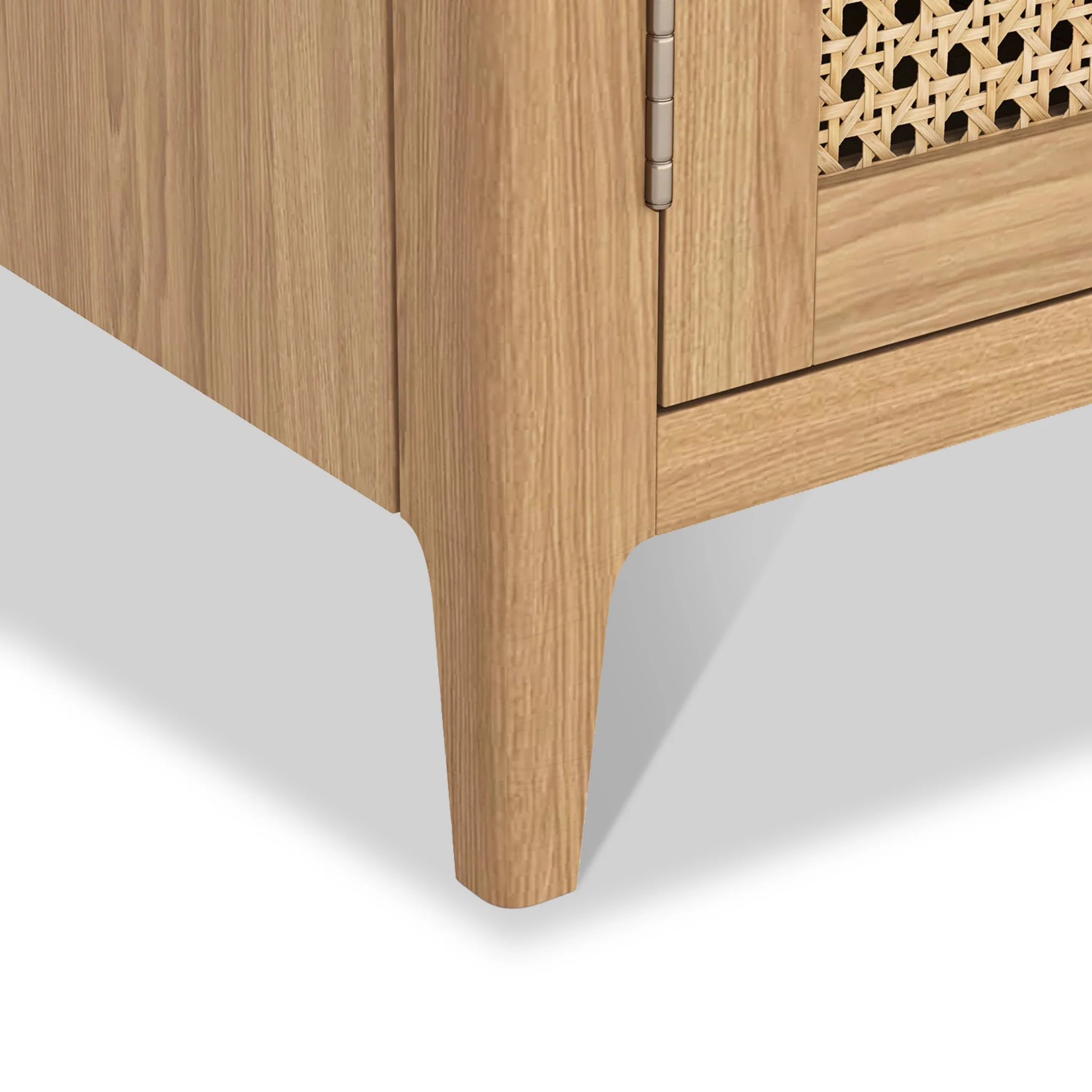 Albany Oak & Rattan 120cm TV Unit - Image 7