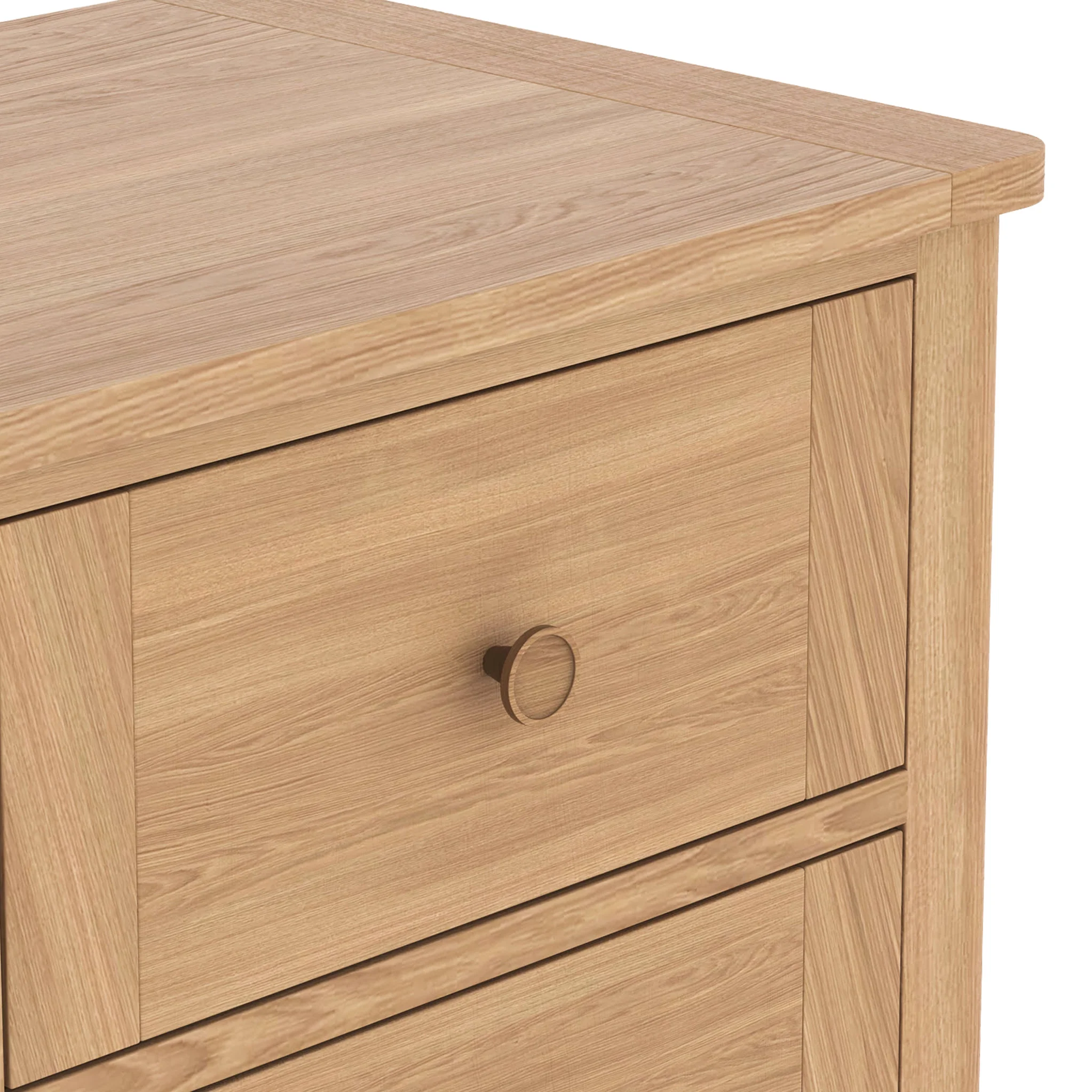 Albany Oak & Rattan Small Sideboard - Image 5