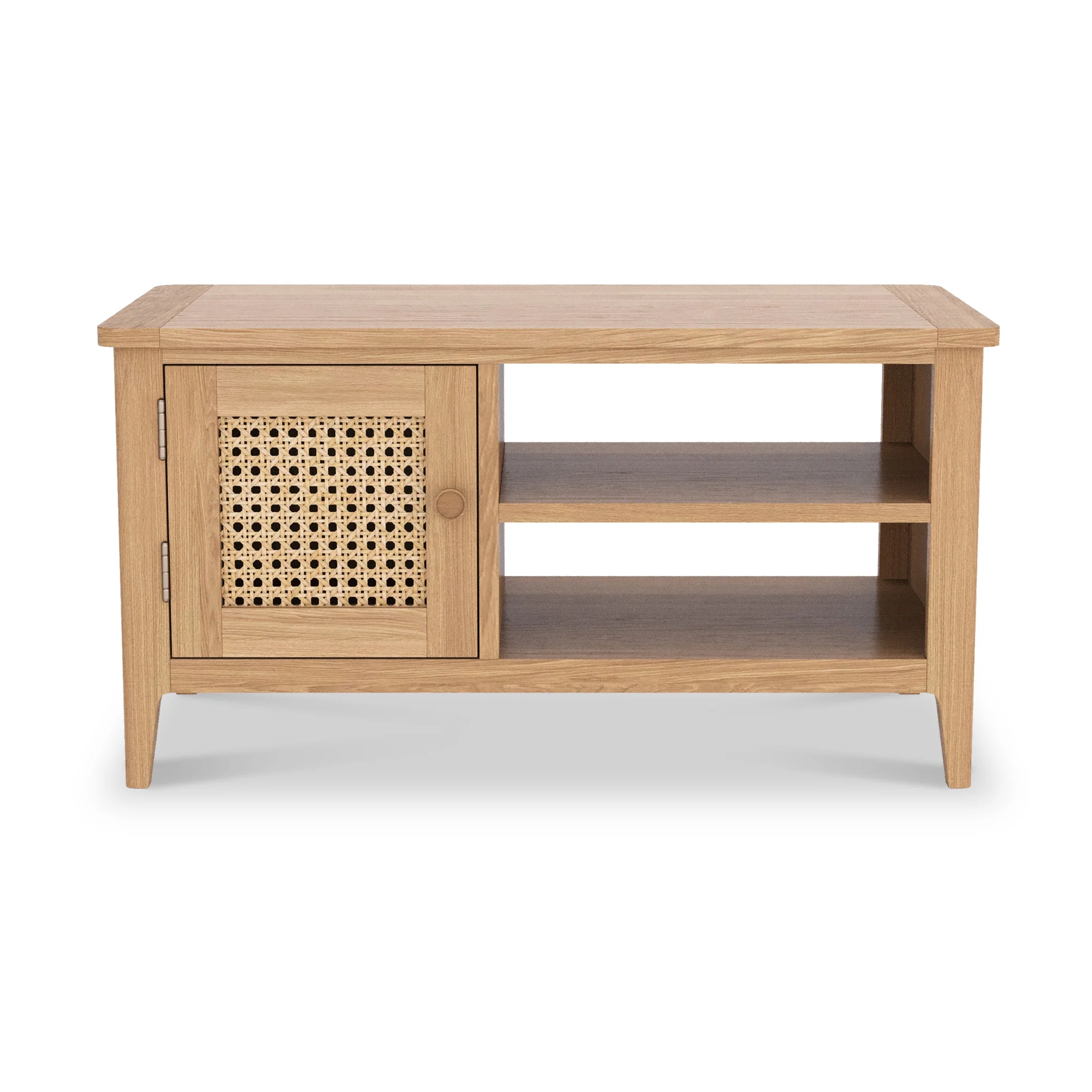 Albany Oak & Rattan Small TV Unit - Image 3