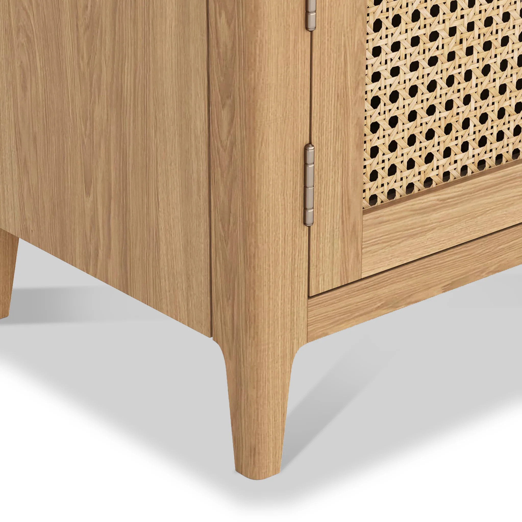 Albany Oak & Rattan Small TV Unit - Image 6