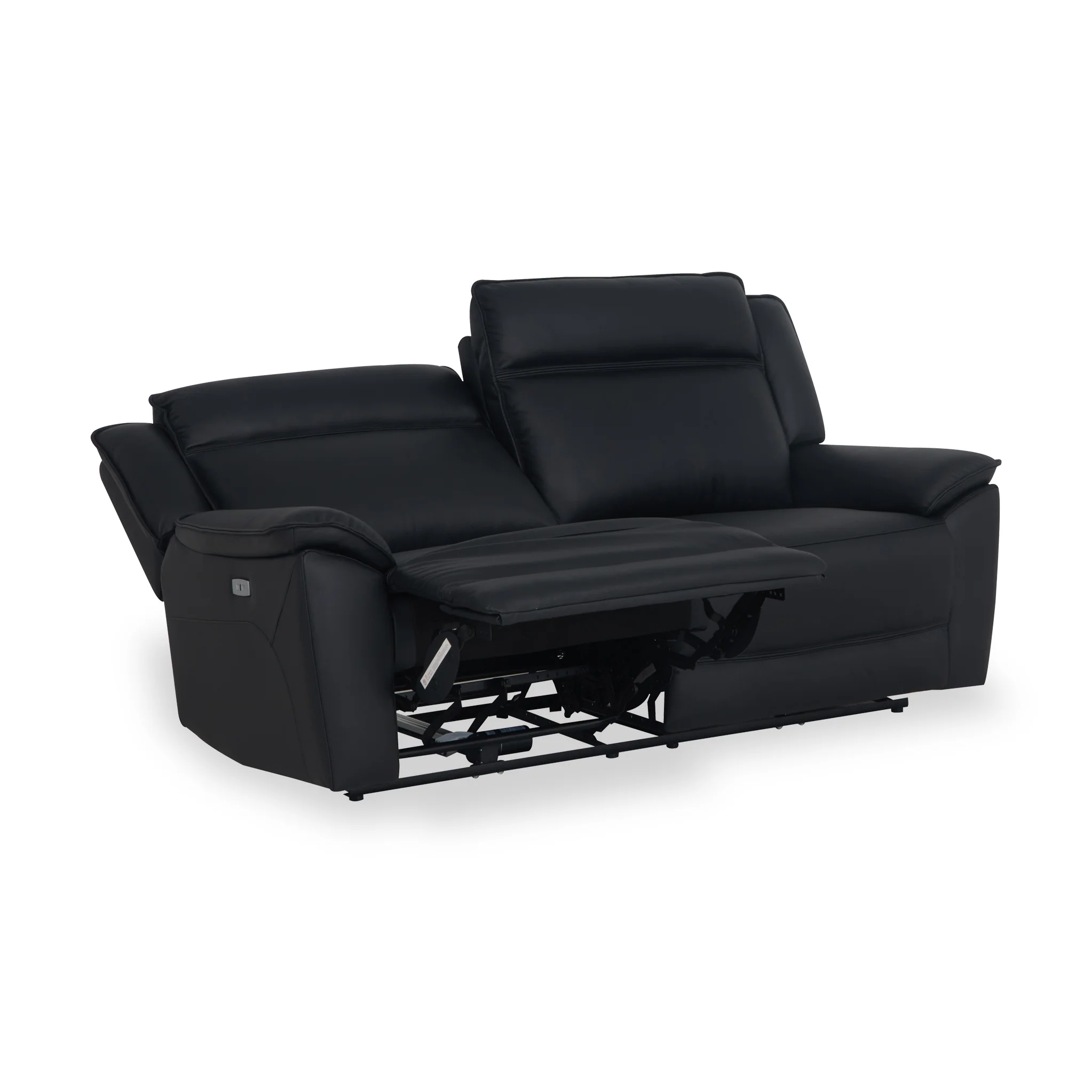 Alden Power Leather Recliner 3 Seater Sofa - Image 10