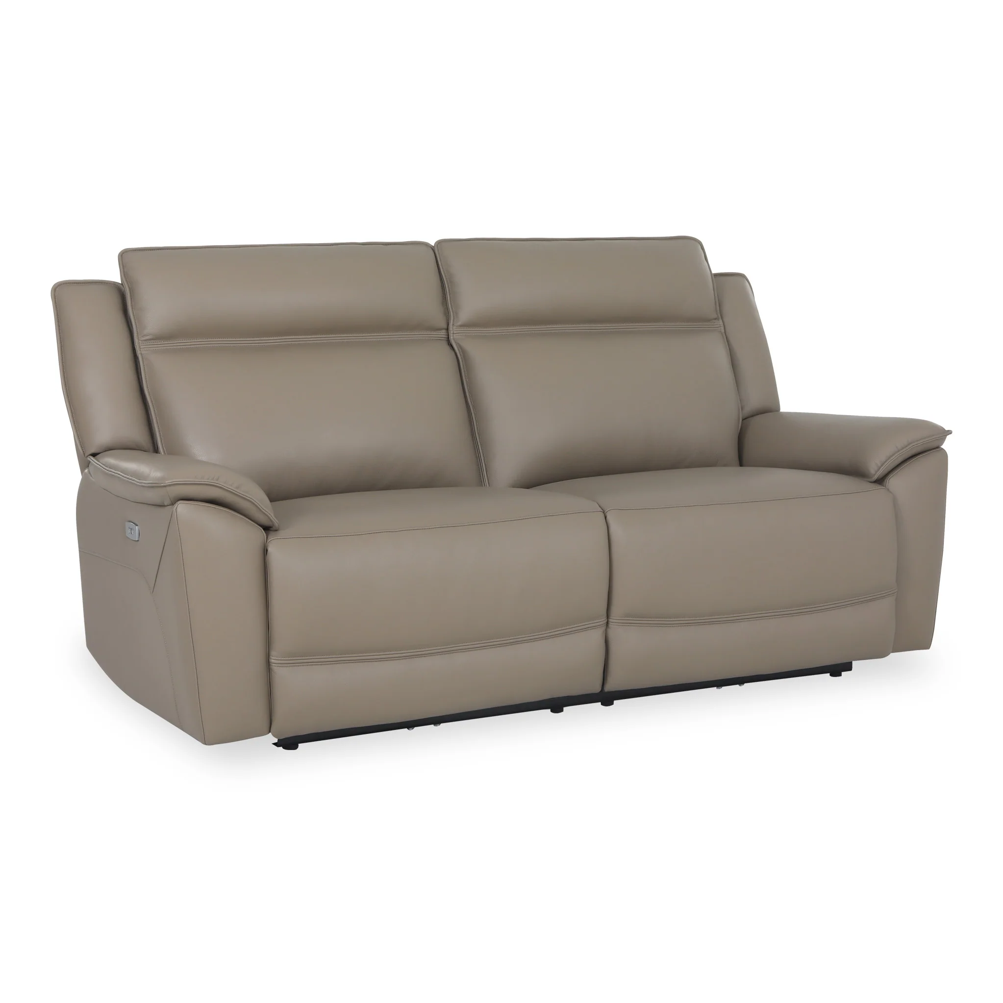 Alden Power Leather Recliner 3 Seater Sofa - Image 3