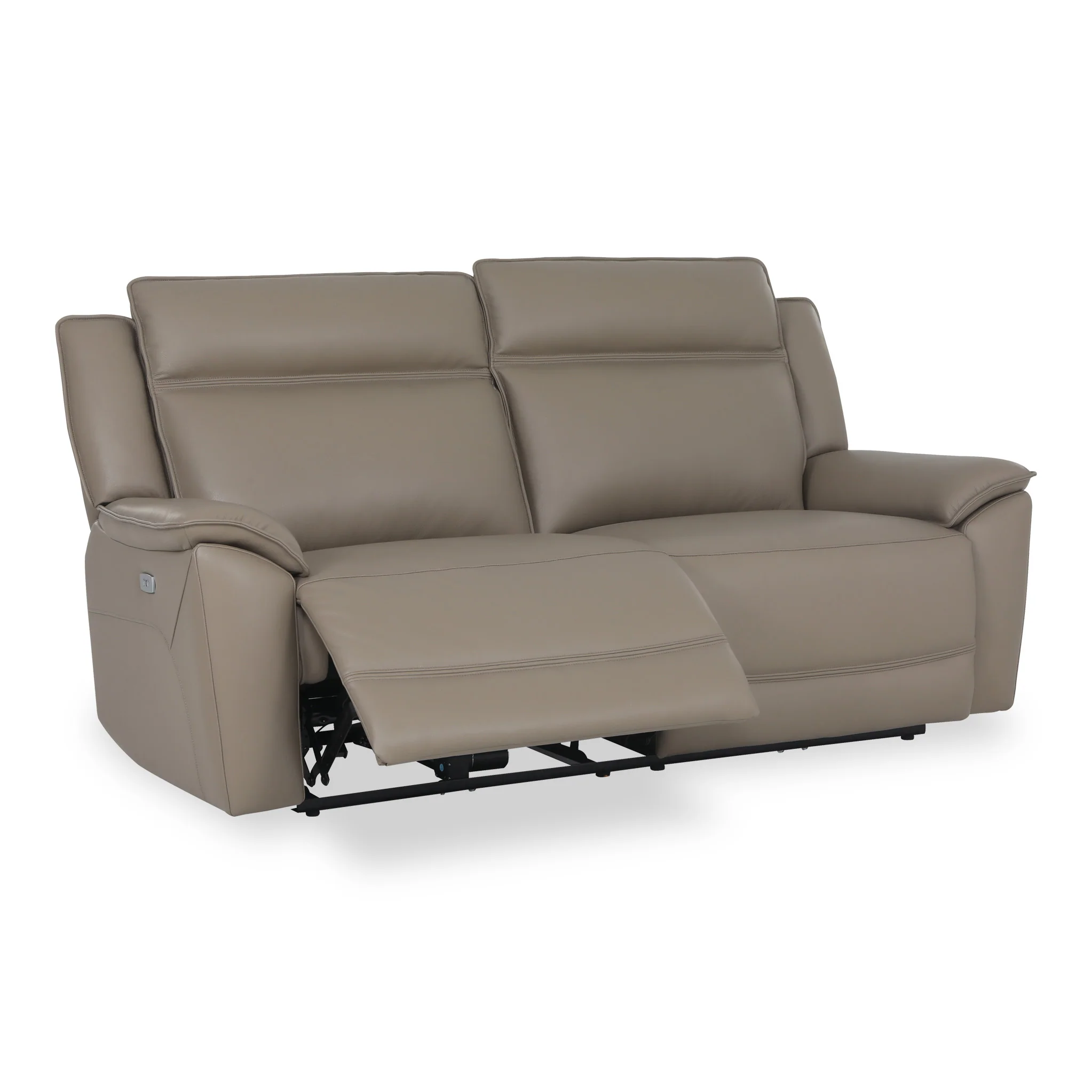 Alden Power Leather Recliner 3 Seater Sofa - Image 4